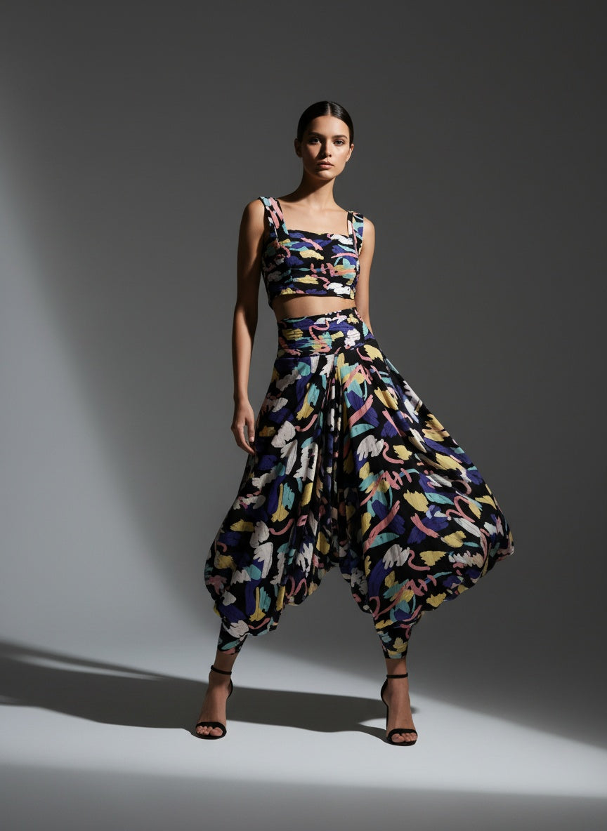 Set top y pants aladino multicolor