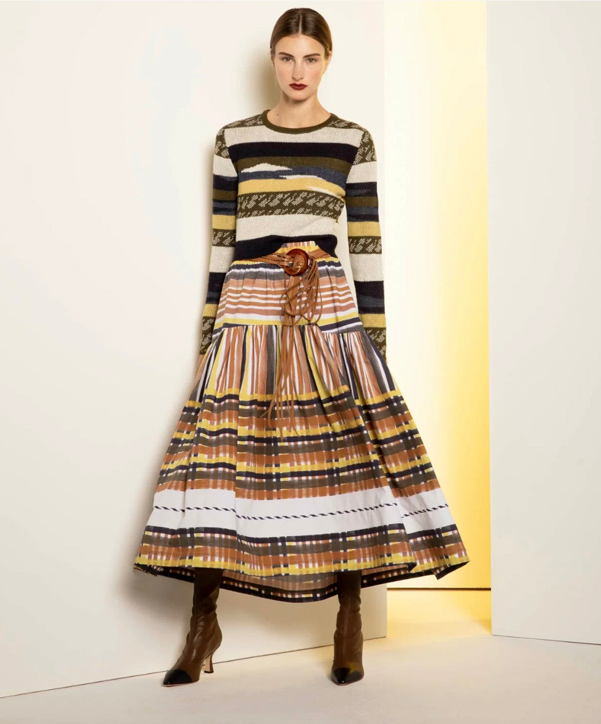 Falda rayas colores