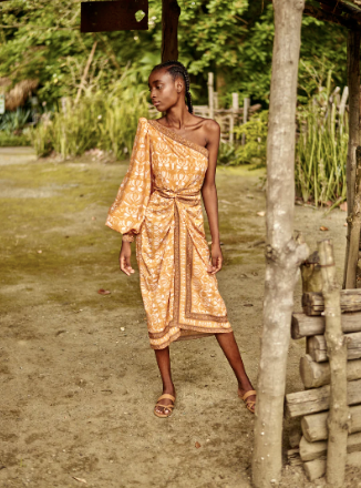 Abril midi dress