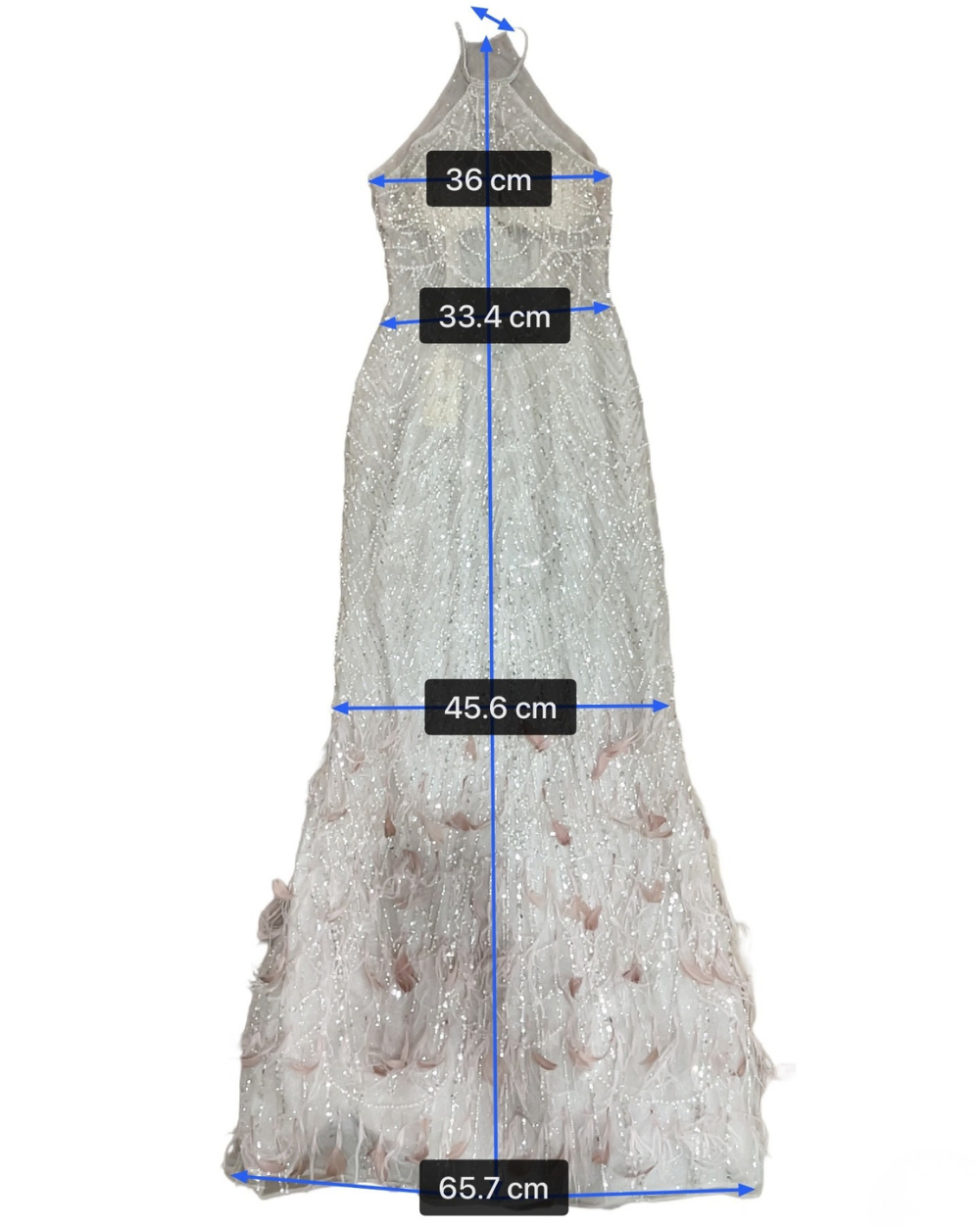 Plumas maxi dress