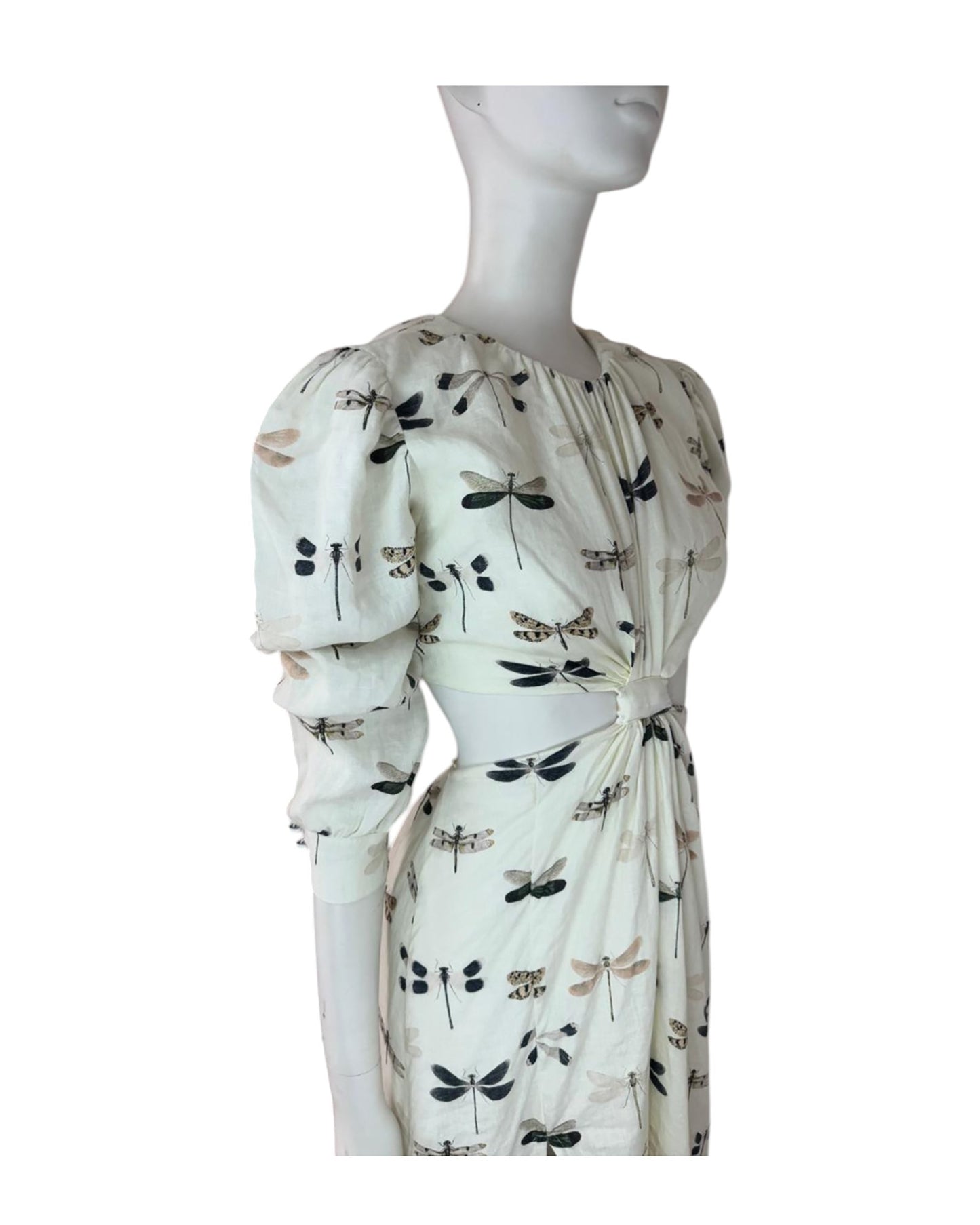 Vestido maxi libelulas