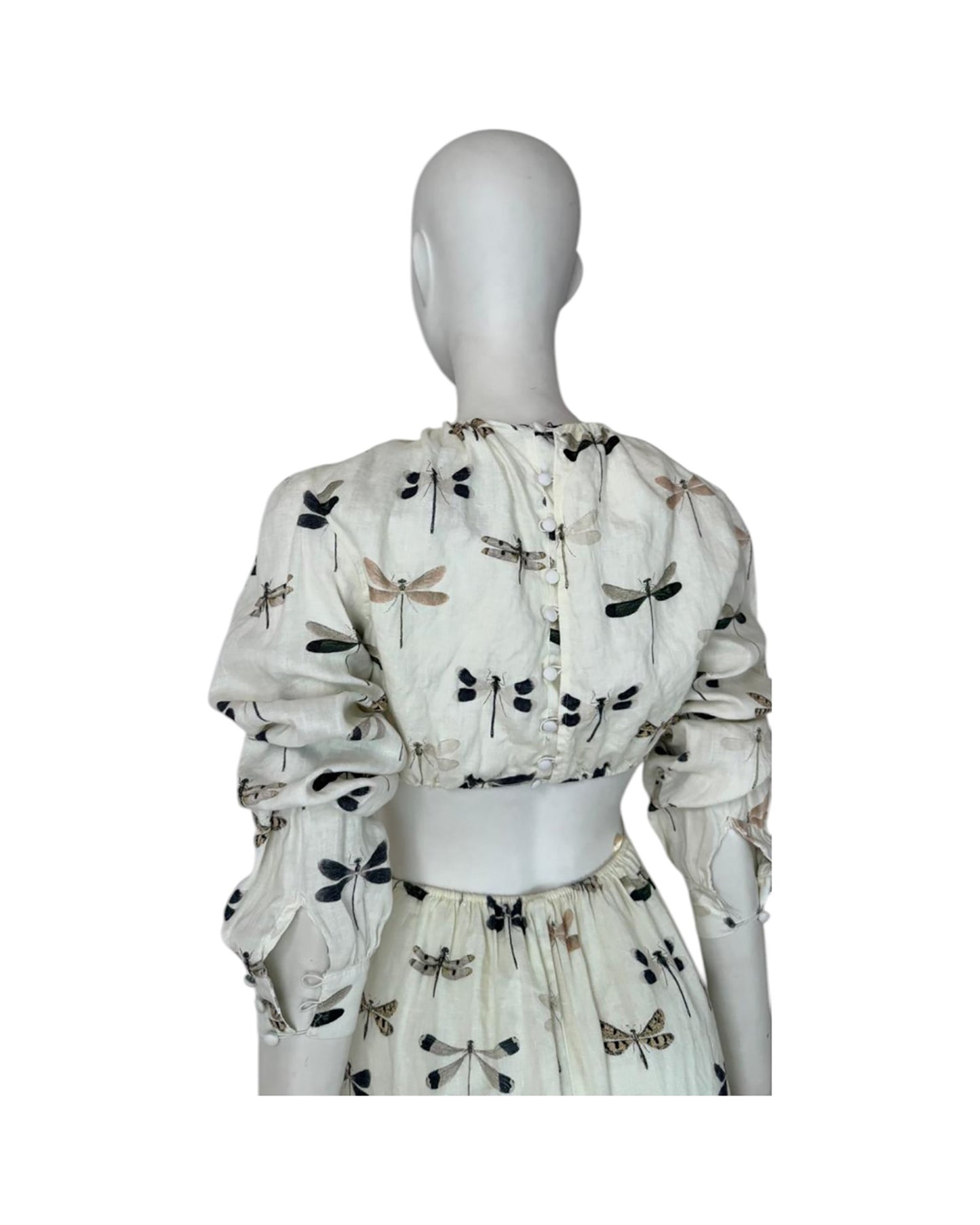 Vestido maxi libelulas