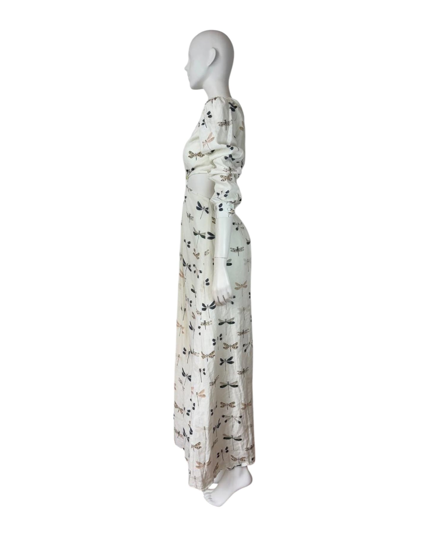 Vestido maxi libelulas