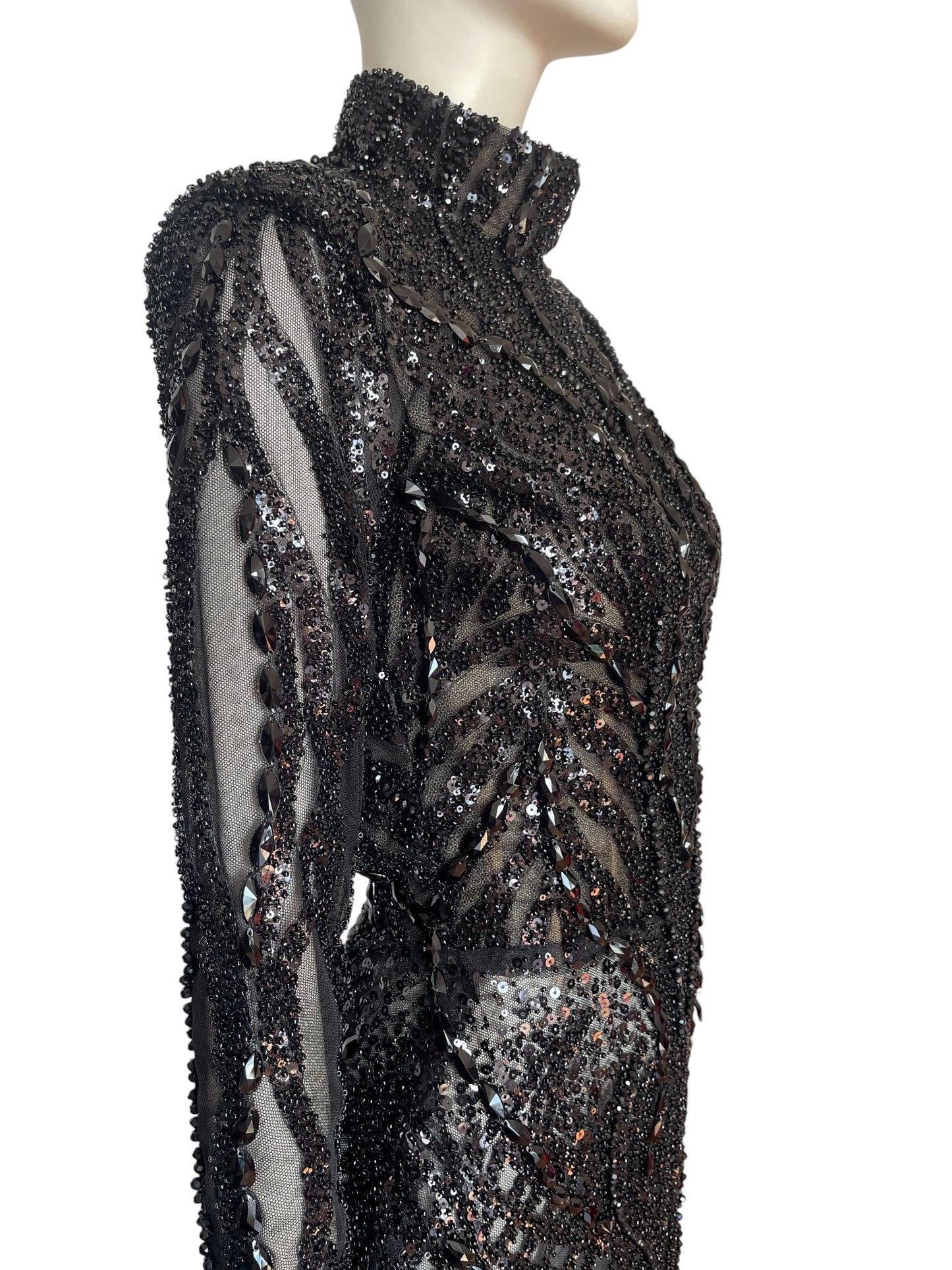 vestido maxi Midnight Mirage jo