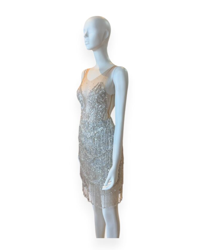 Vestido fiesta plata