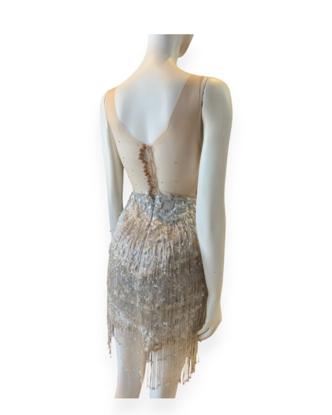 Vestido fiesta plata