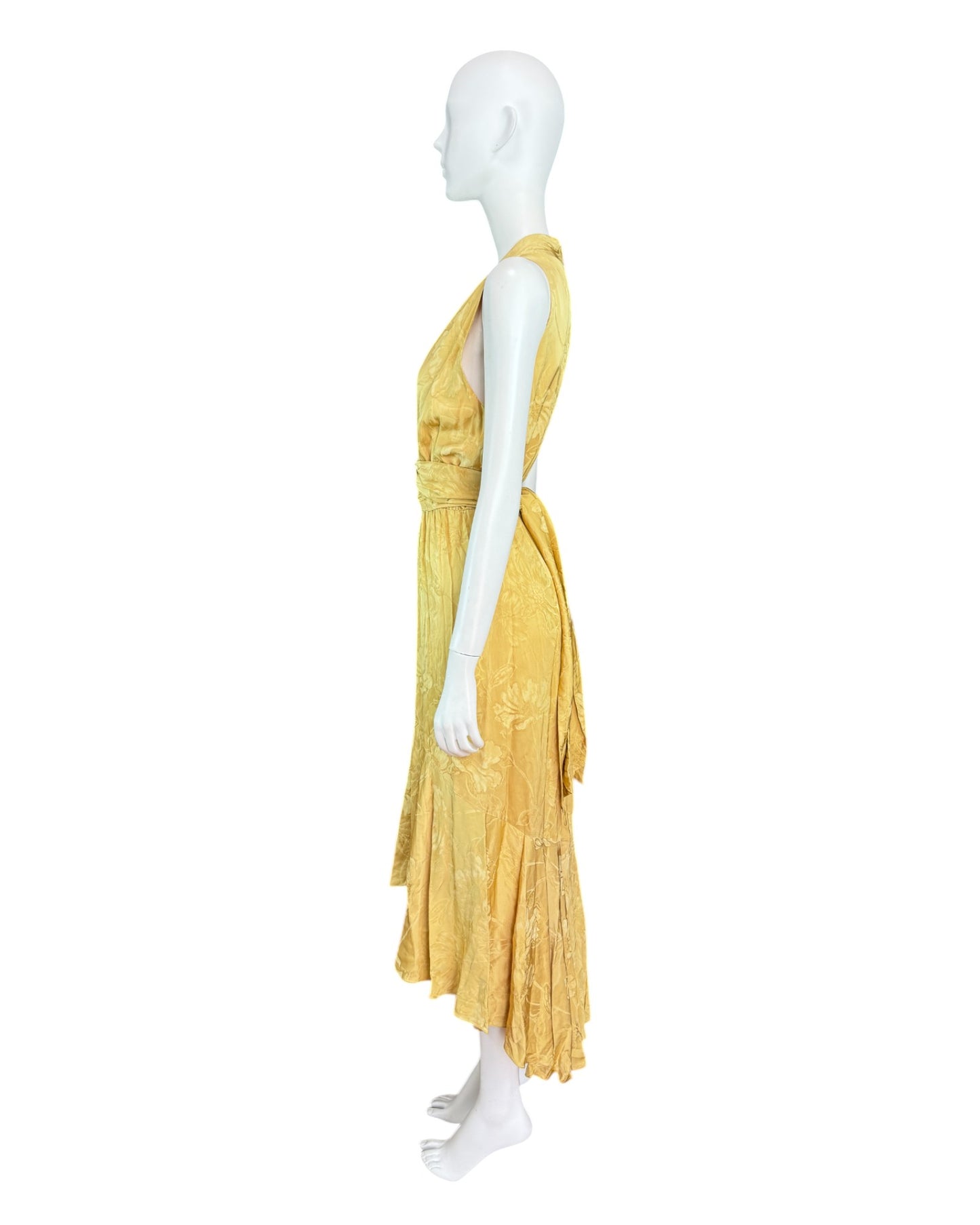 Vestido amarillo floral