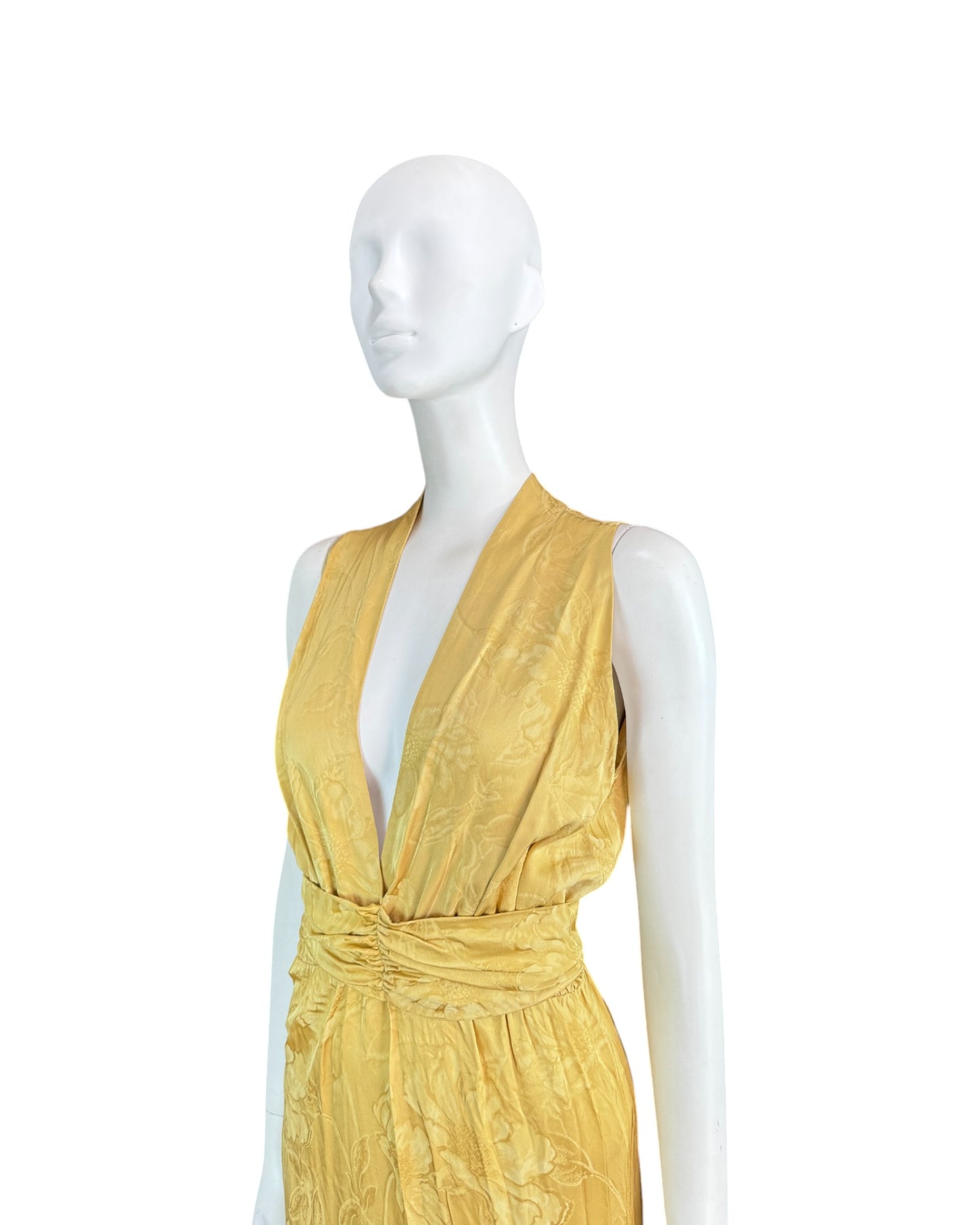Vestido amarillo floral