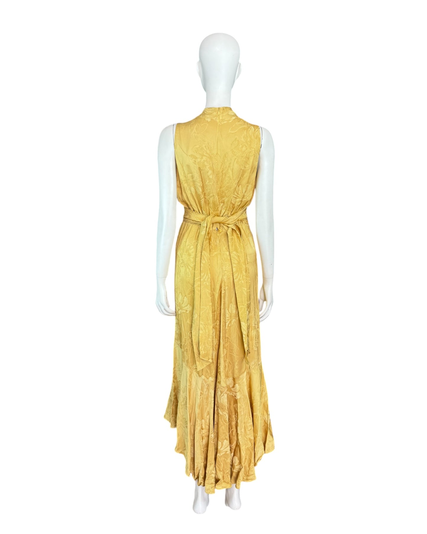 Vestido amarillo floral