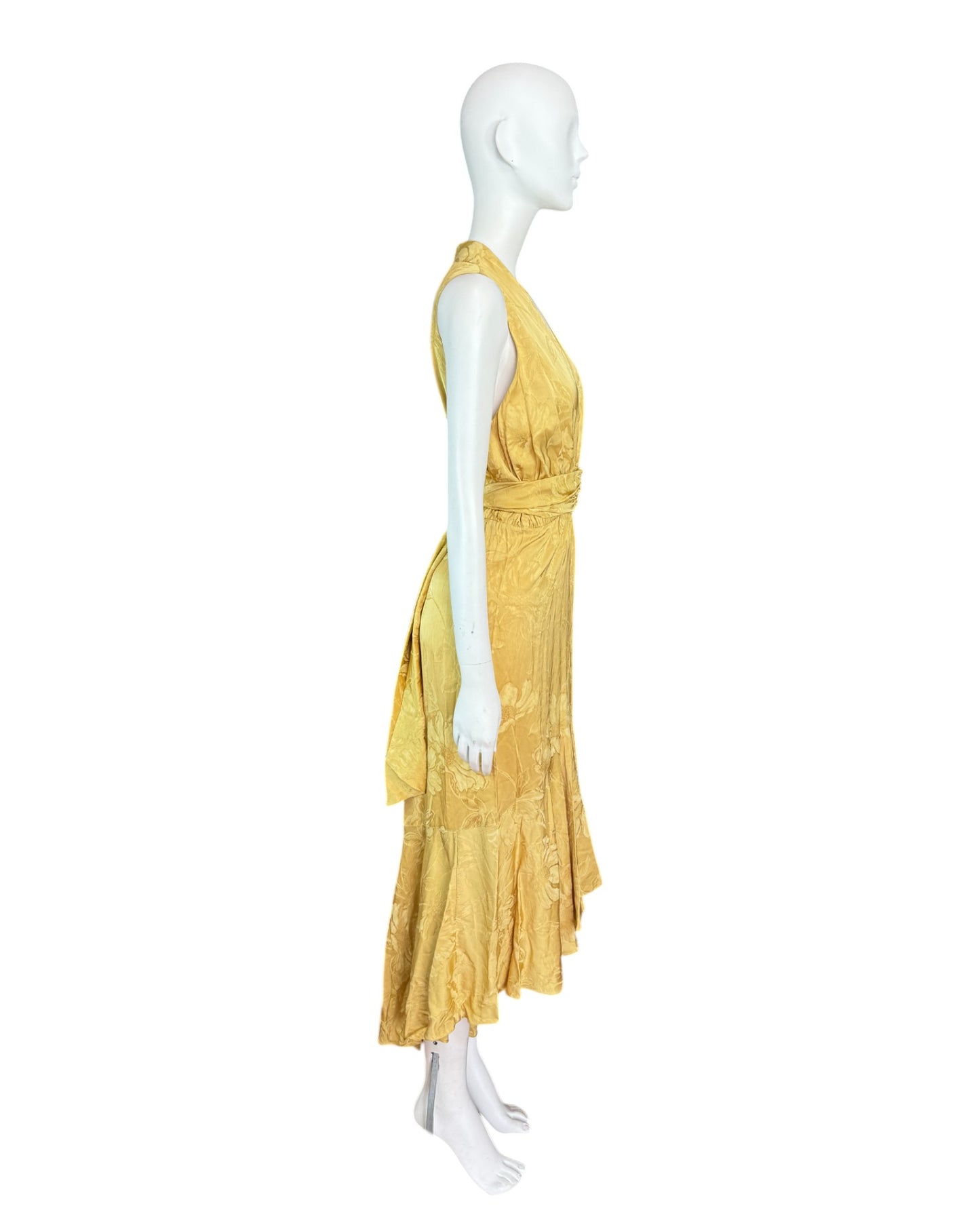 Vestido amarillo floral