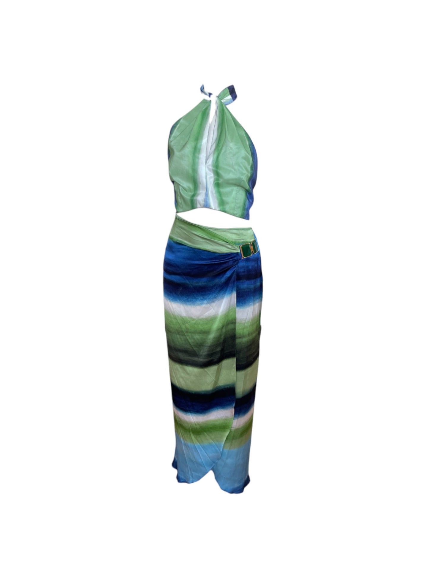 Set top y falda maxi