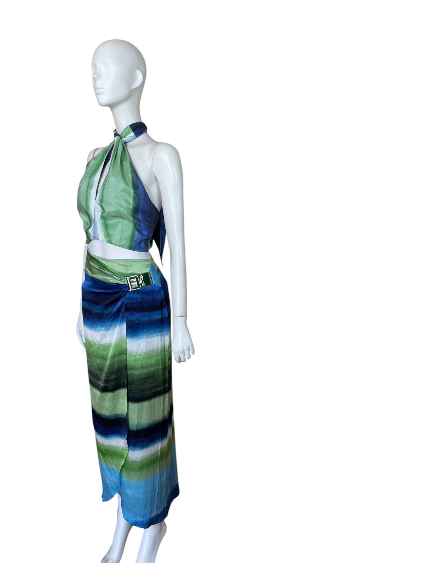 Set top y falda maxi