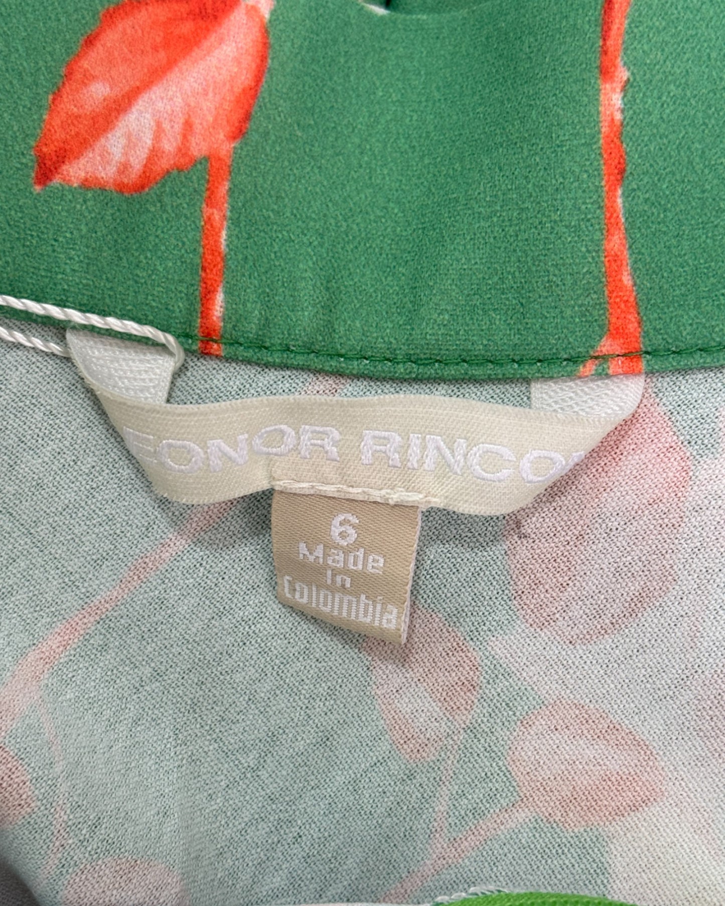 Set verde rosas