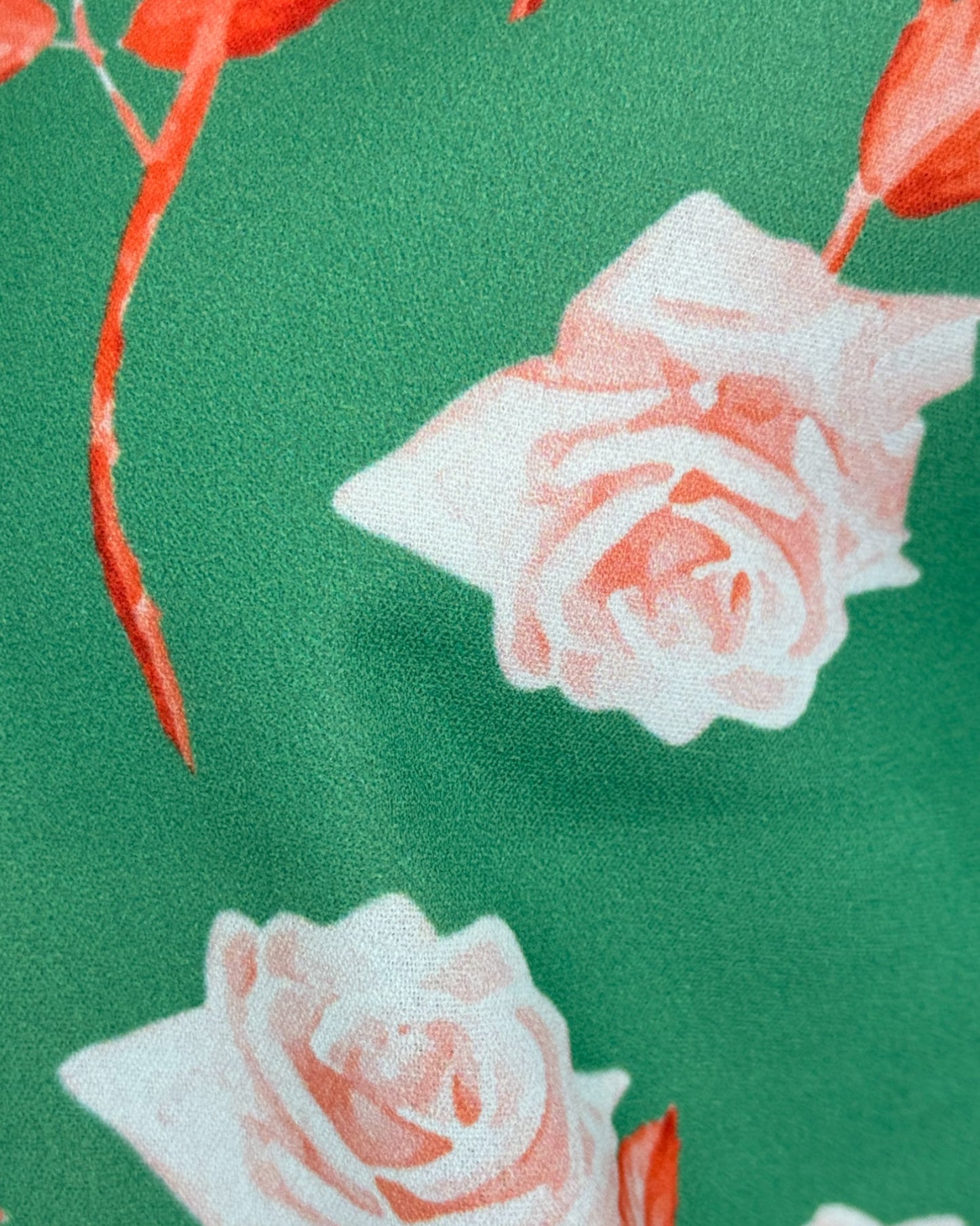 Set verde rosas