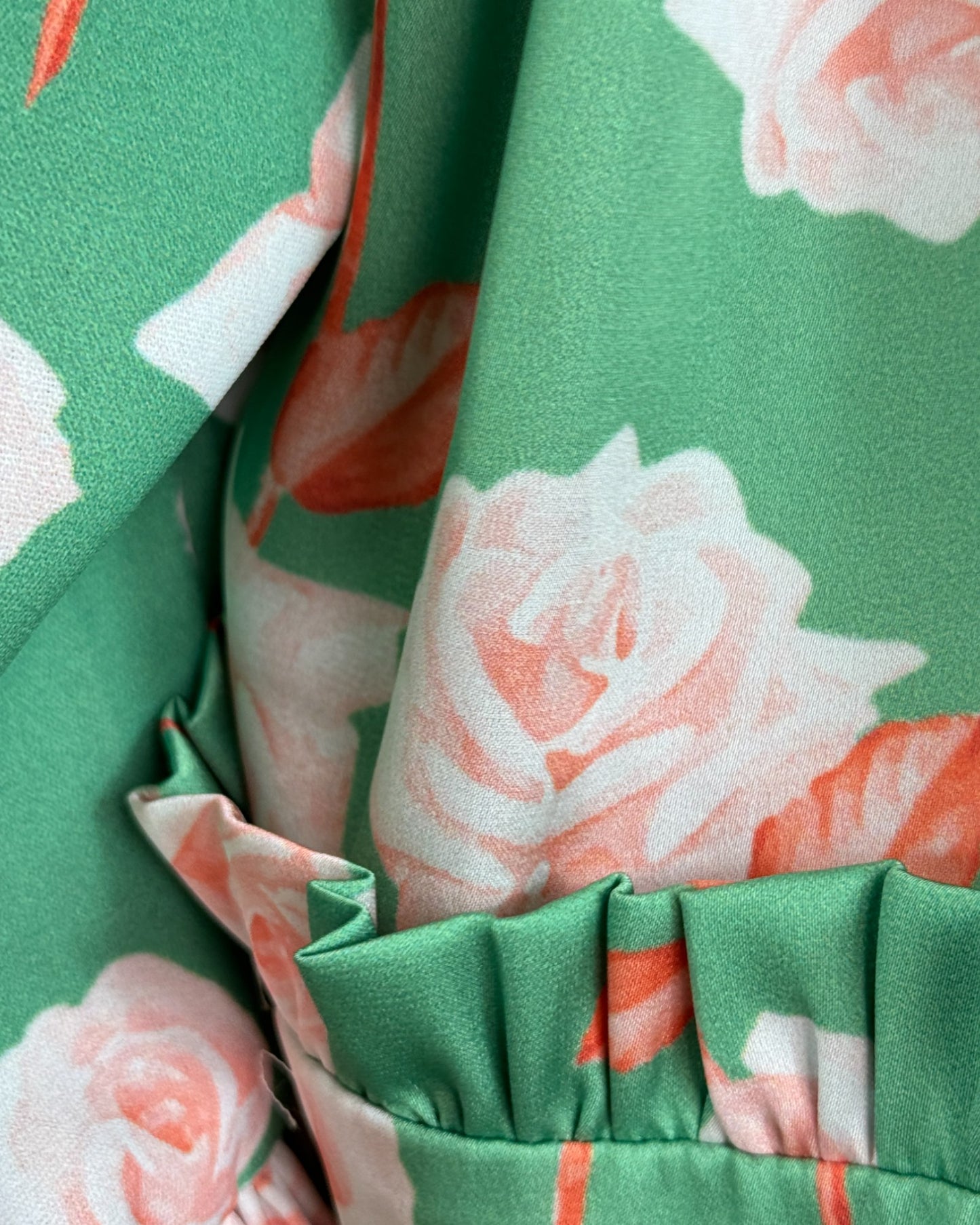 Set verde rosas