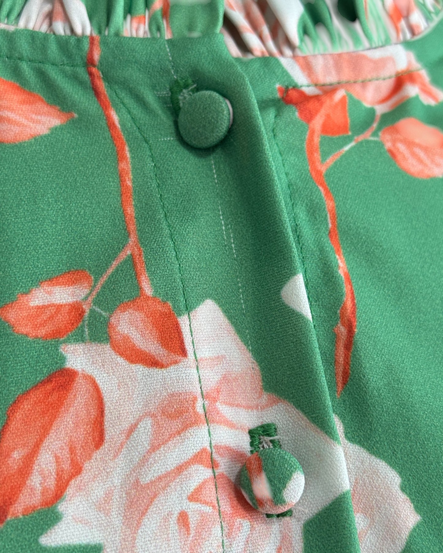 Set verde rosas