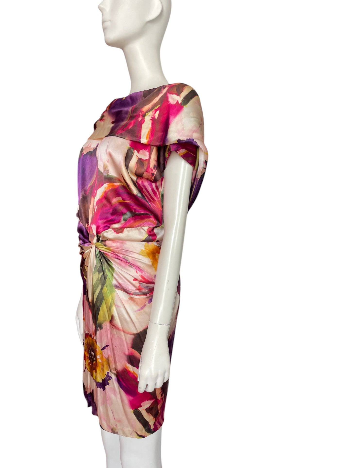 VESTIDO MINI SEDA ESTAMPADO