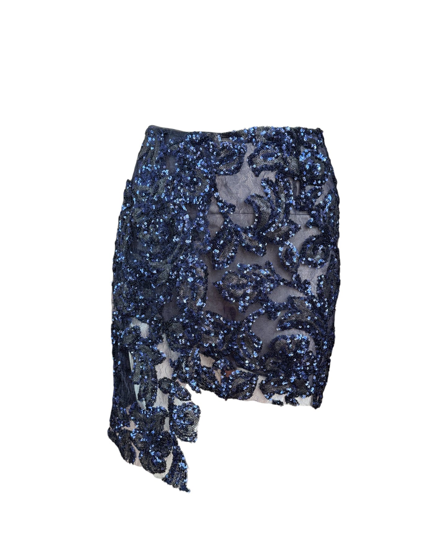 Falda mini azul