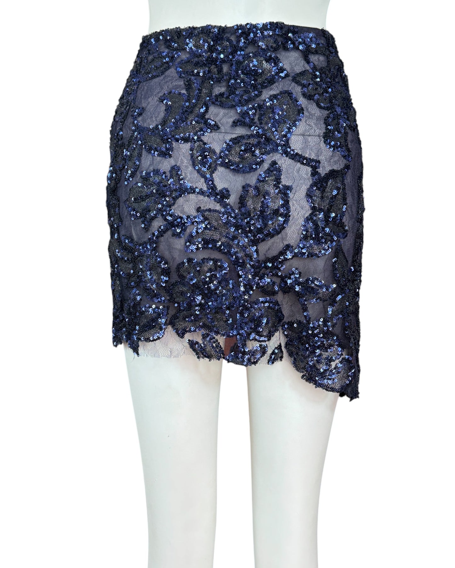 Falda mini azul