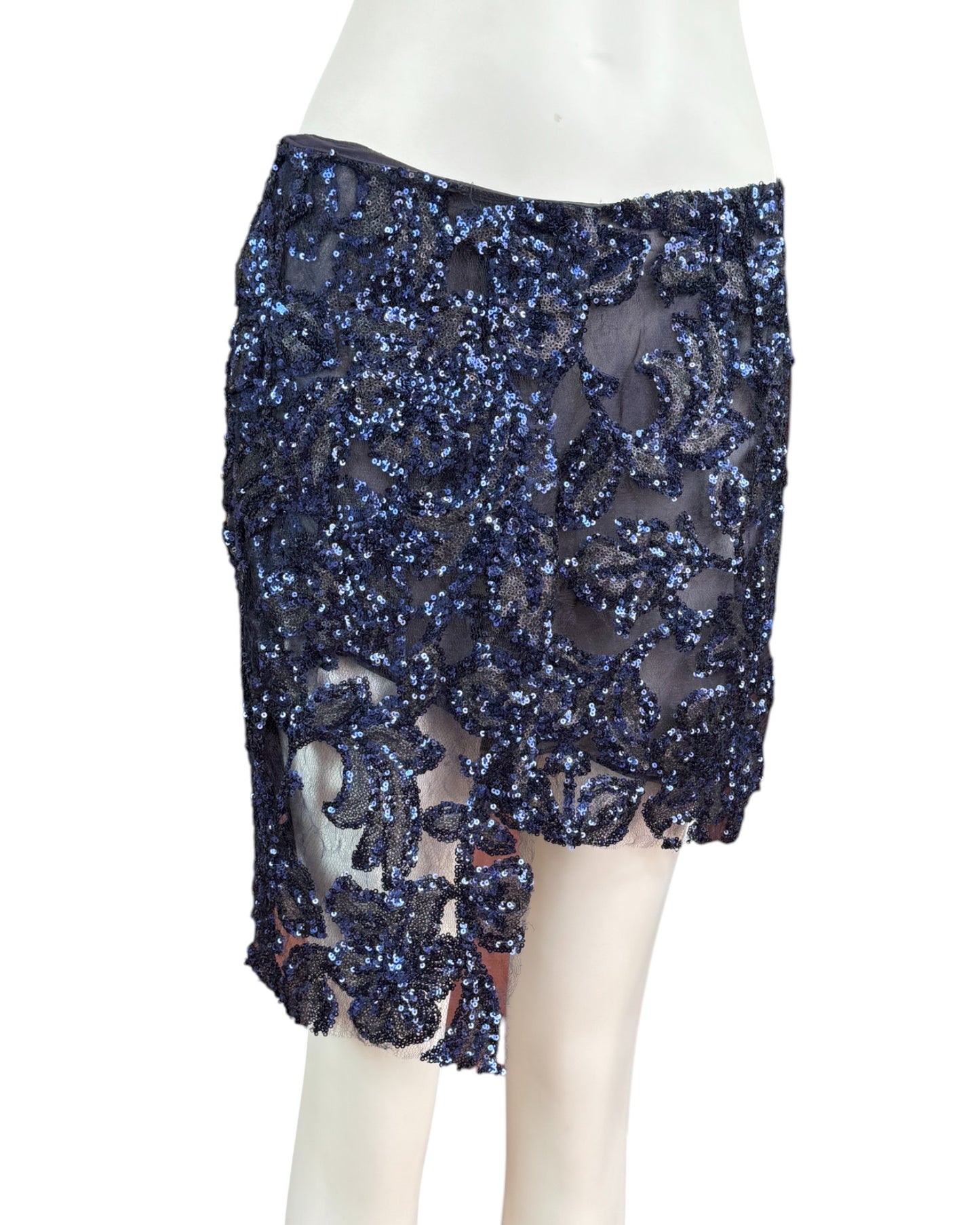 Falda mini azul