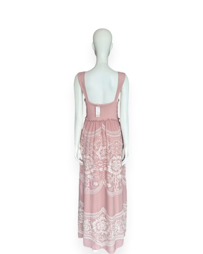 Vestido maxi rose
