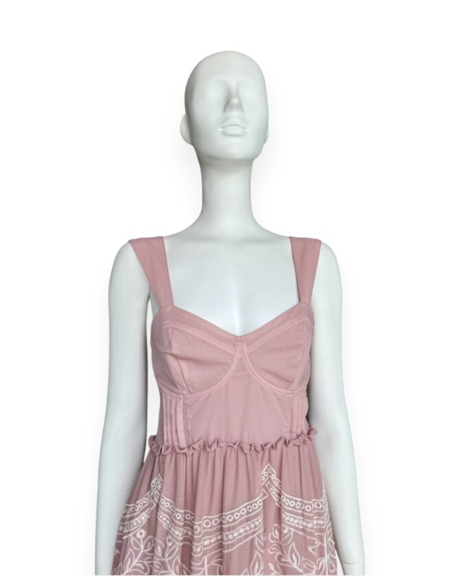 Vestido maxi rose