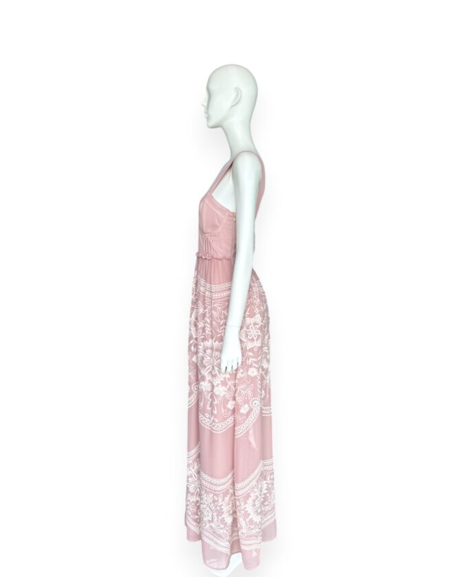Vestido maxi rose