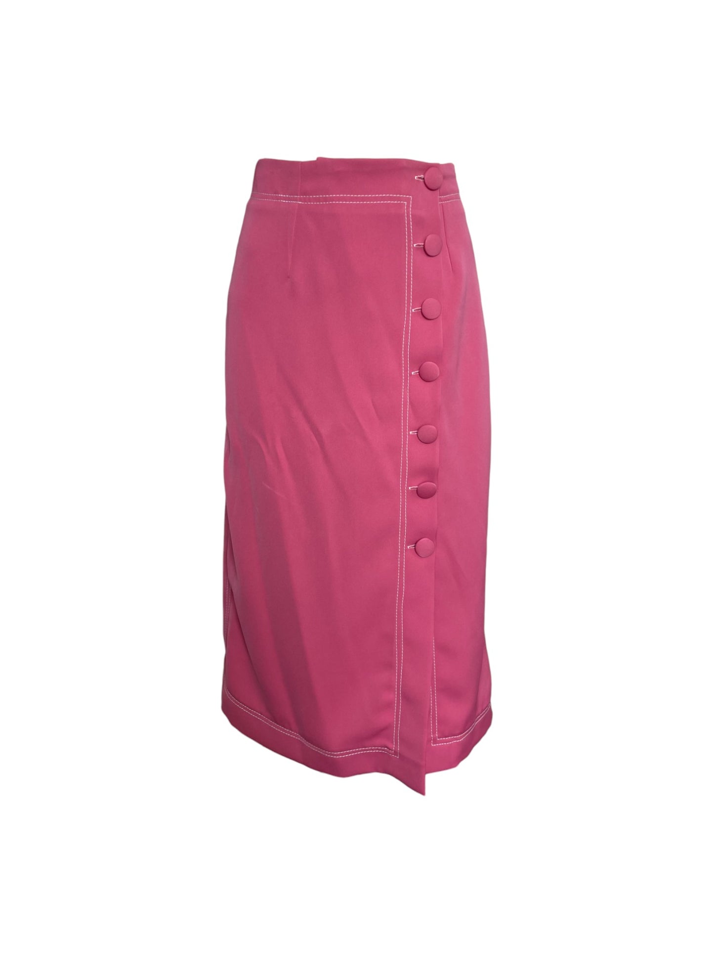 falda fucsia midi