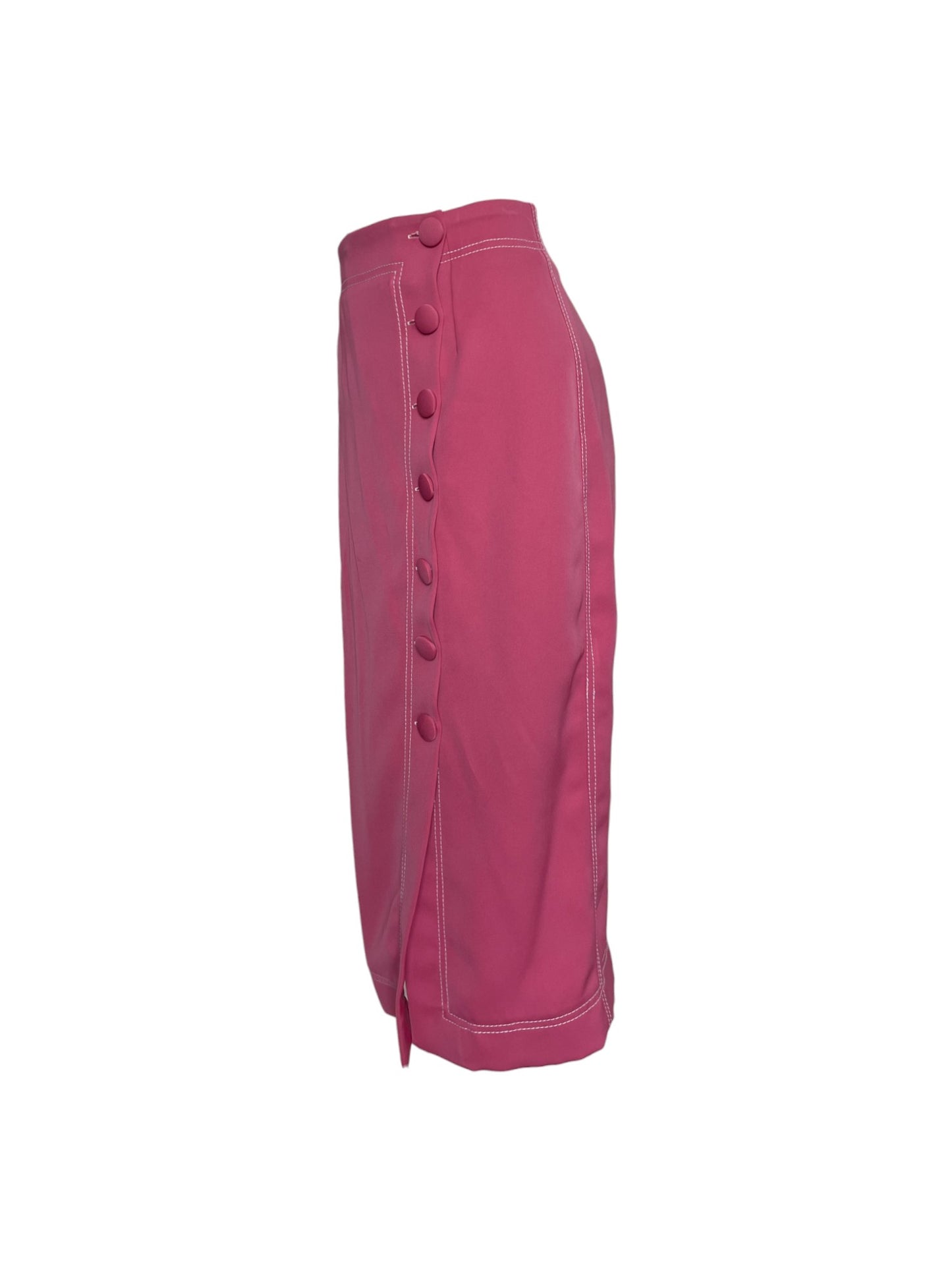 falda fucsia midi