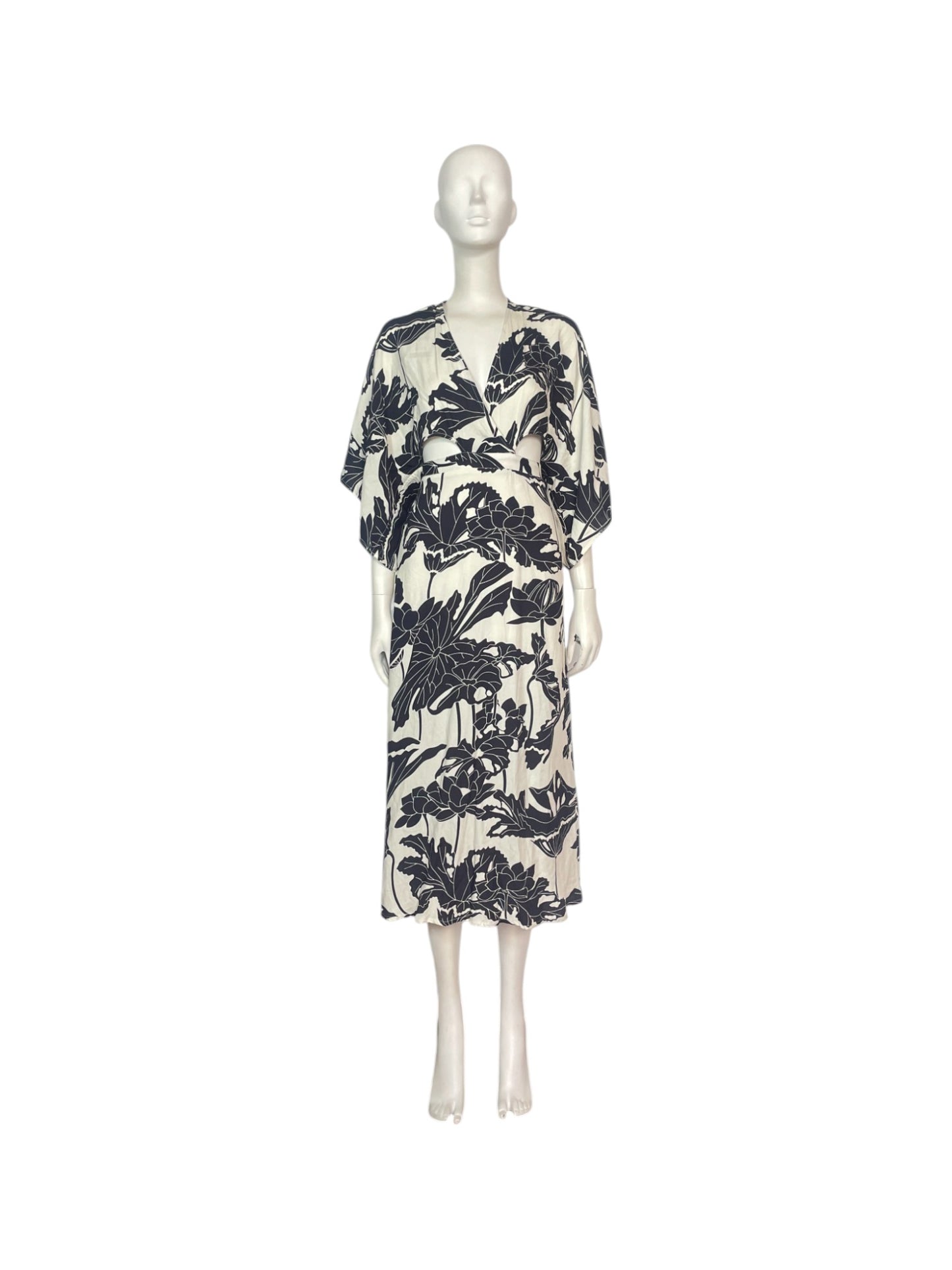 vestido pimiento midi dressflores