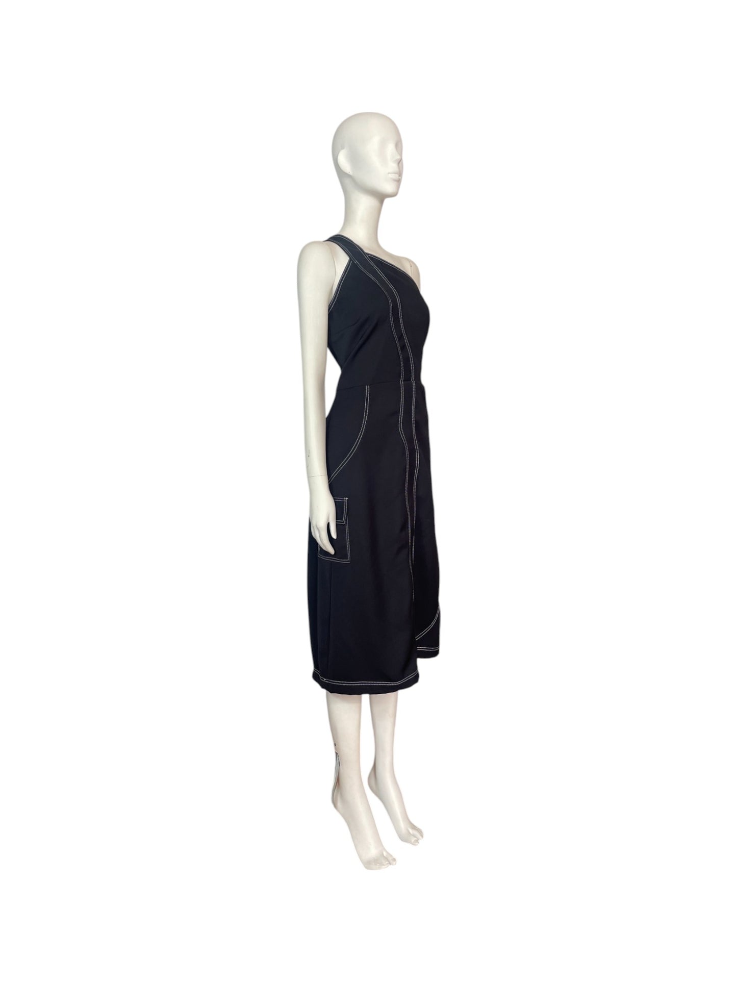 vestido bella mini medio hombro