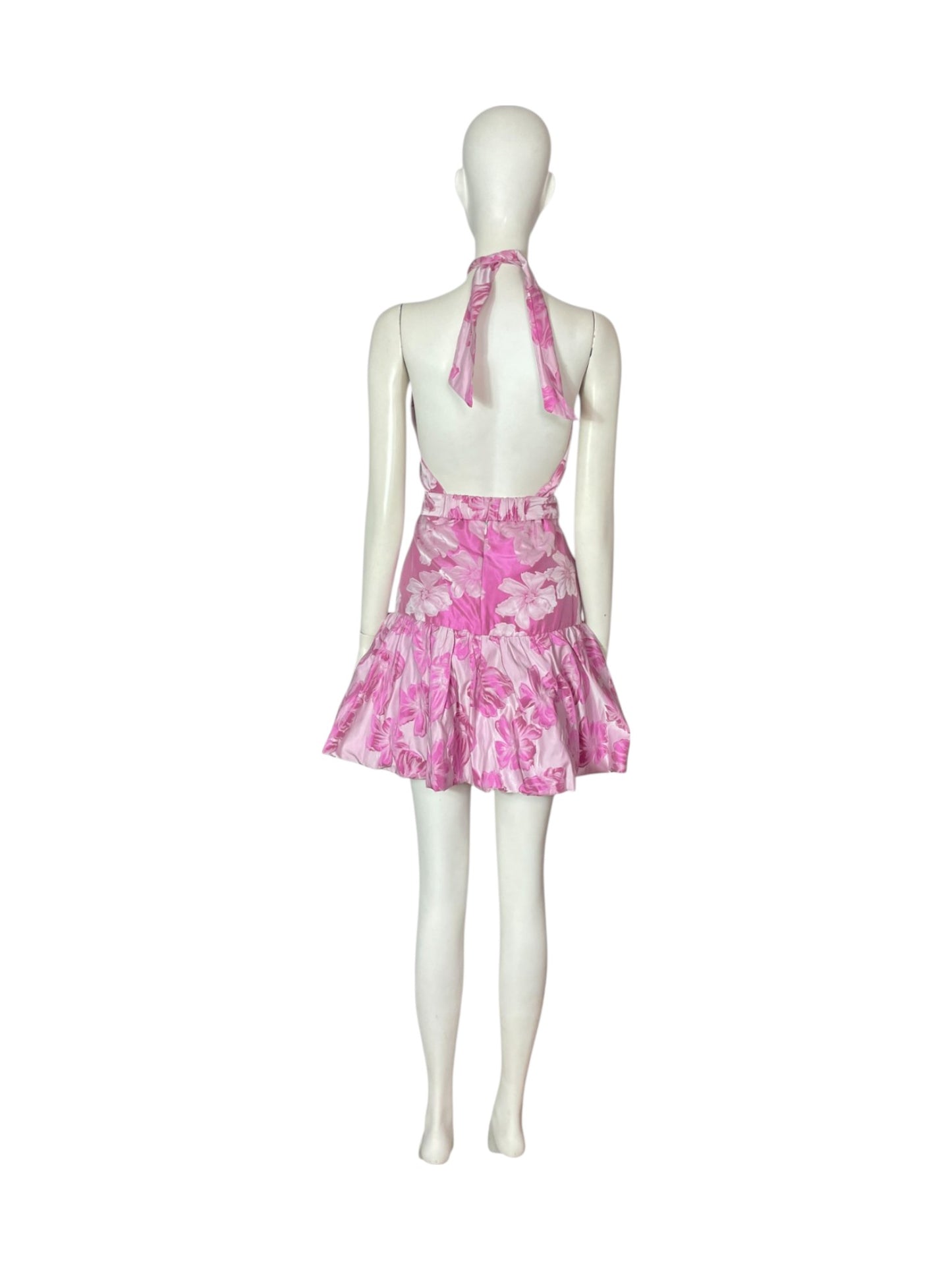 vestido mini spring rosa