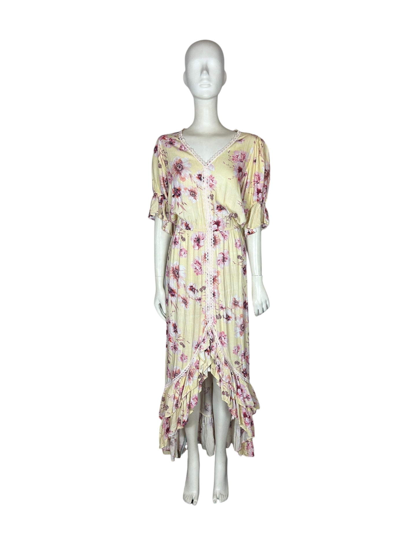 Vestido floral amarillo