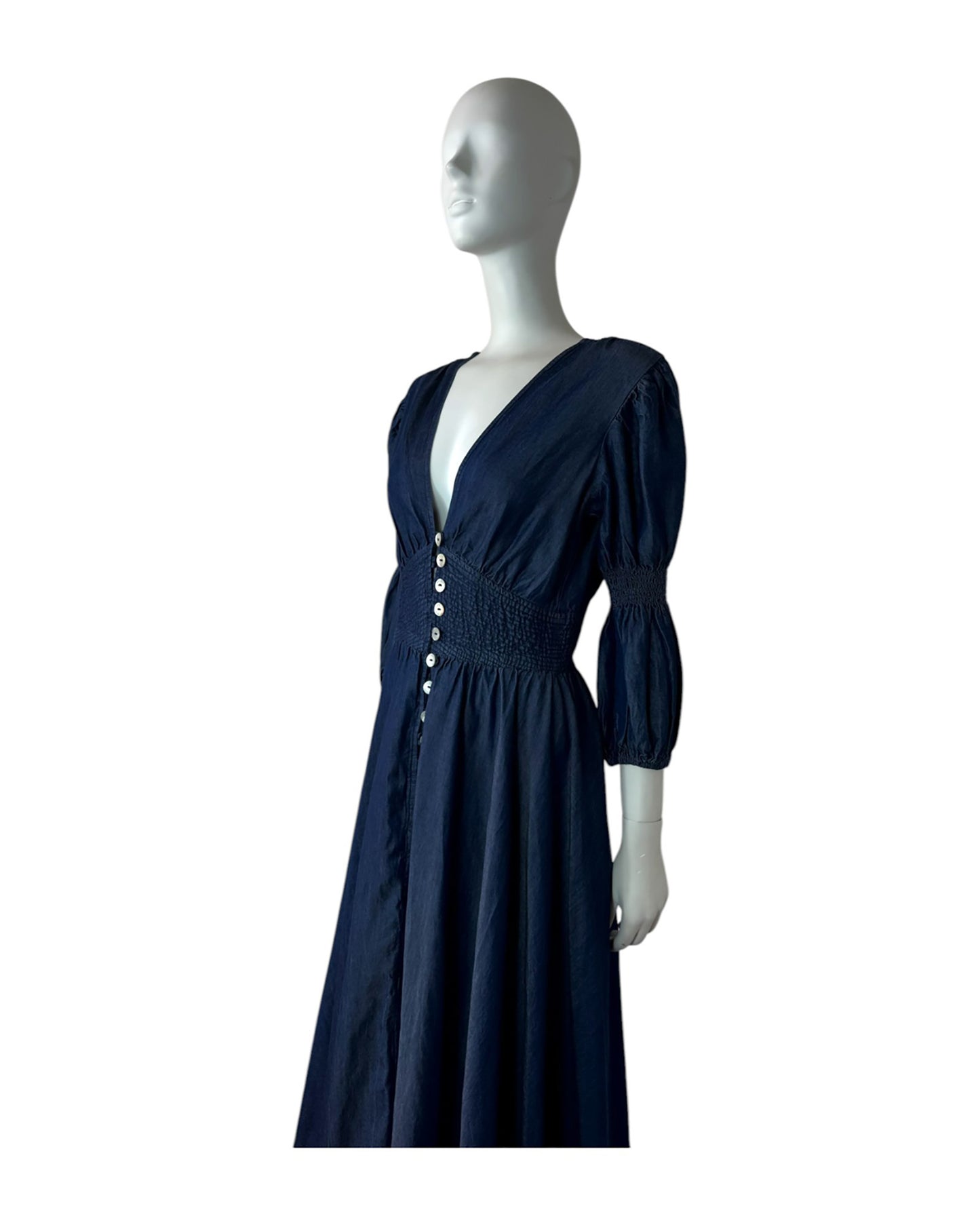 Vestido maxi azul