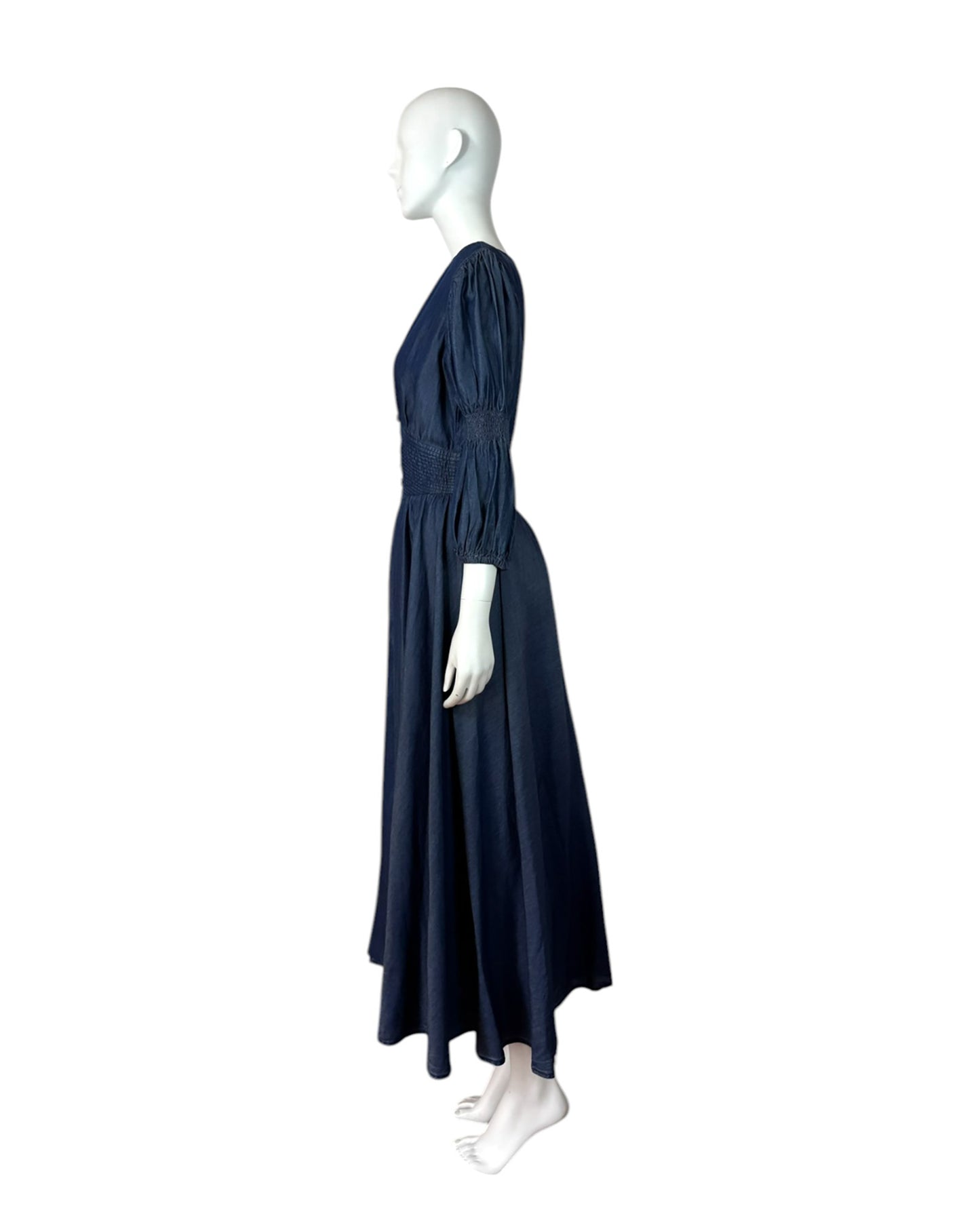 Vestido maxi azul