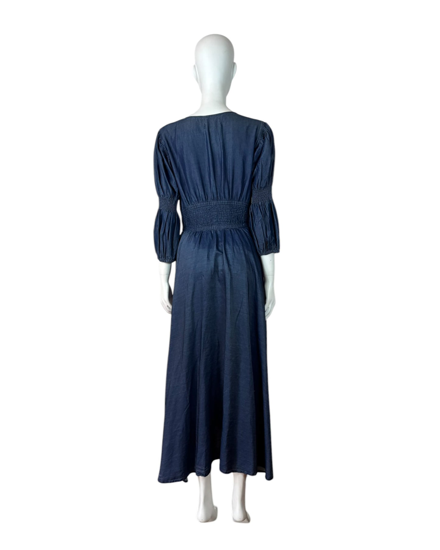 Vestido maxi azul