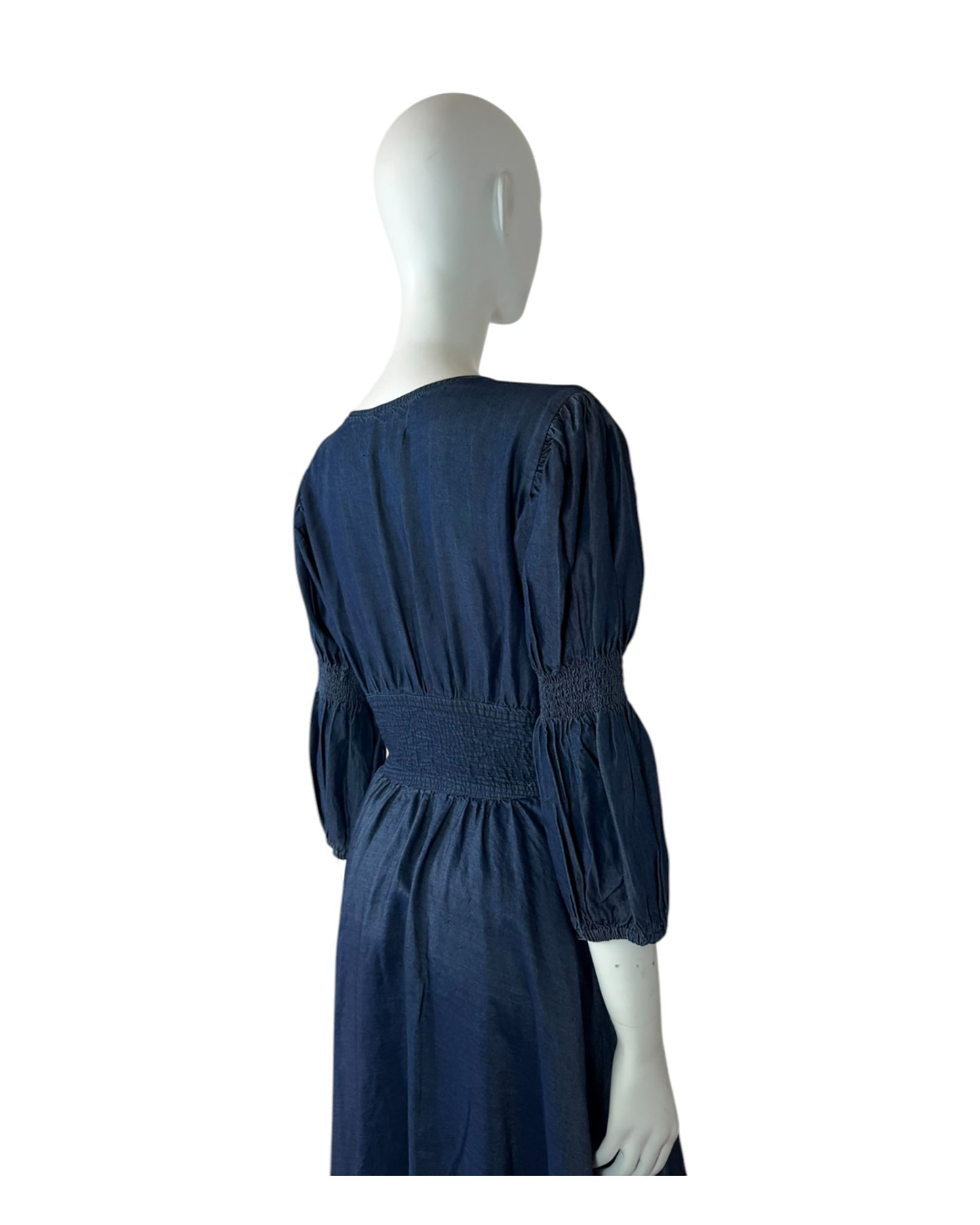 Vestido maxi azul