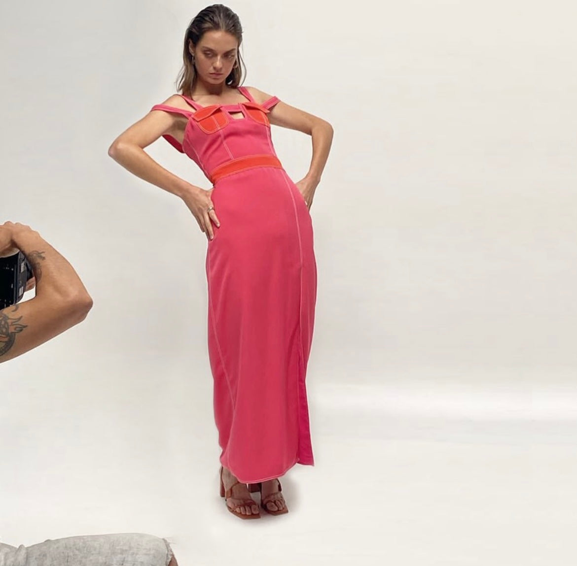 flirty hue Maxi dres