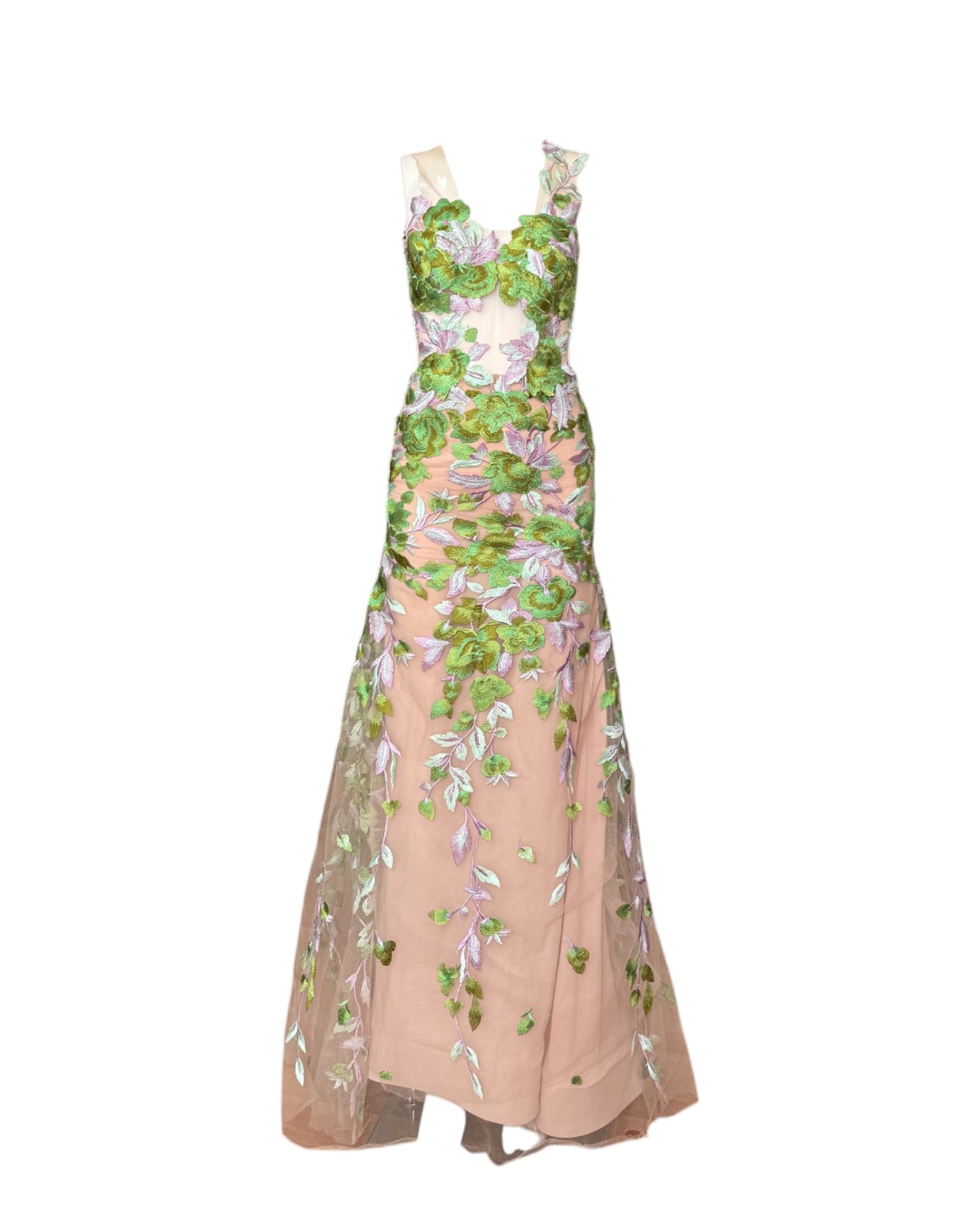 Vestido jardin bordado