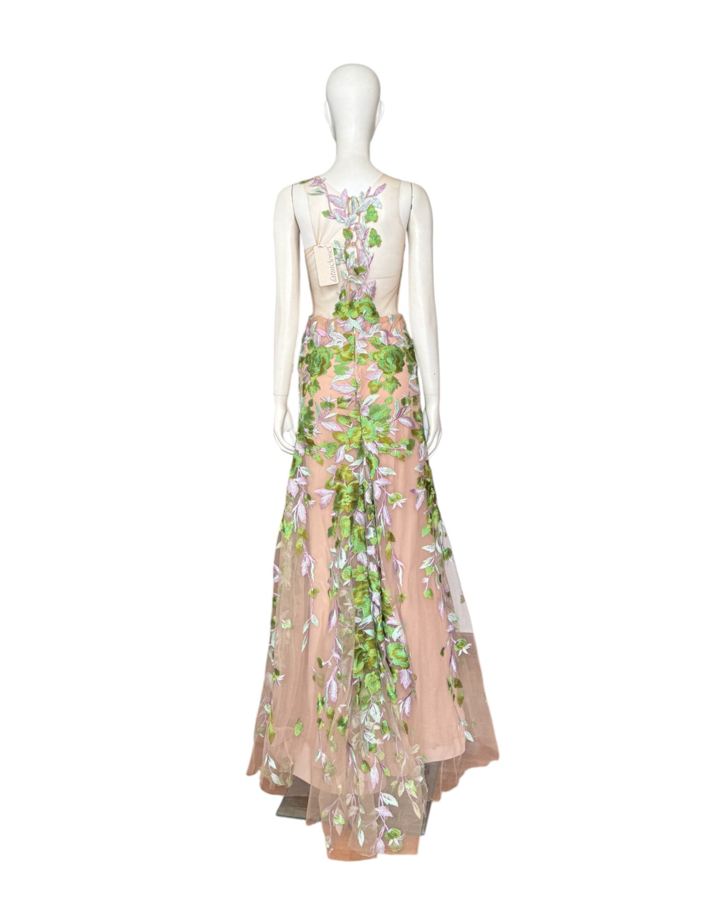 Vestido jardin bordado