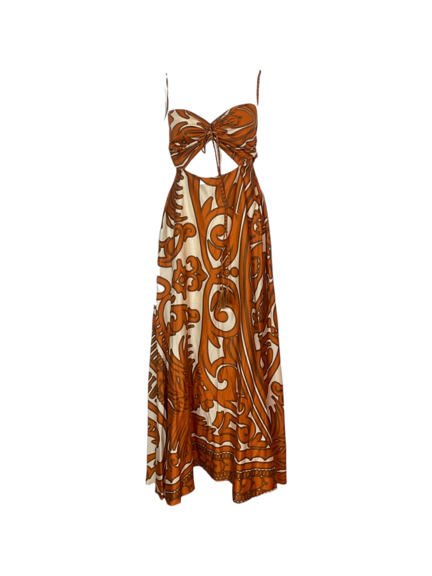 Maxi vestido terracota