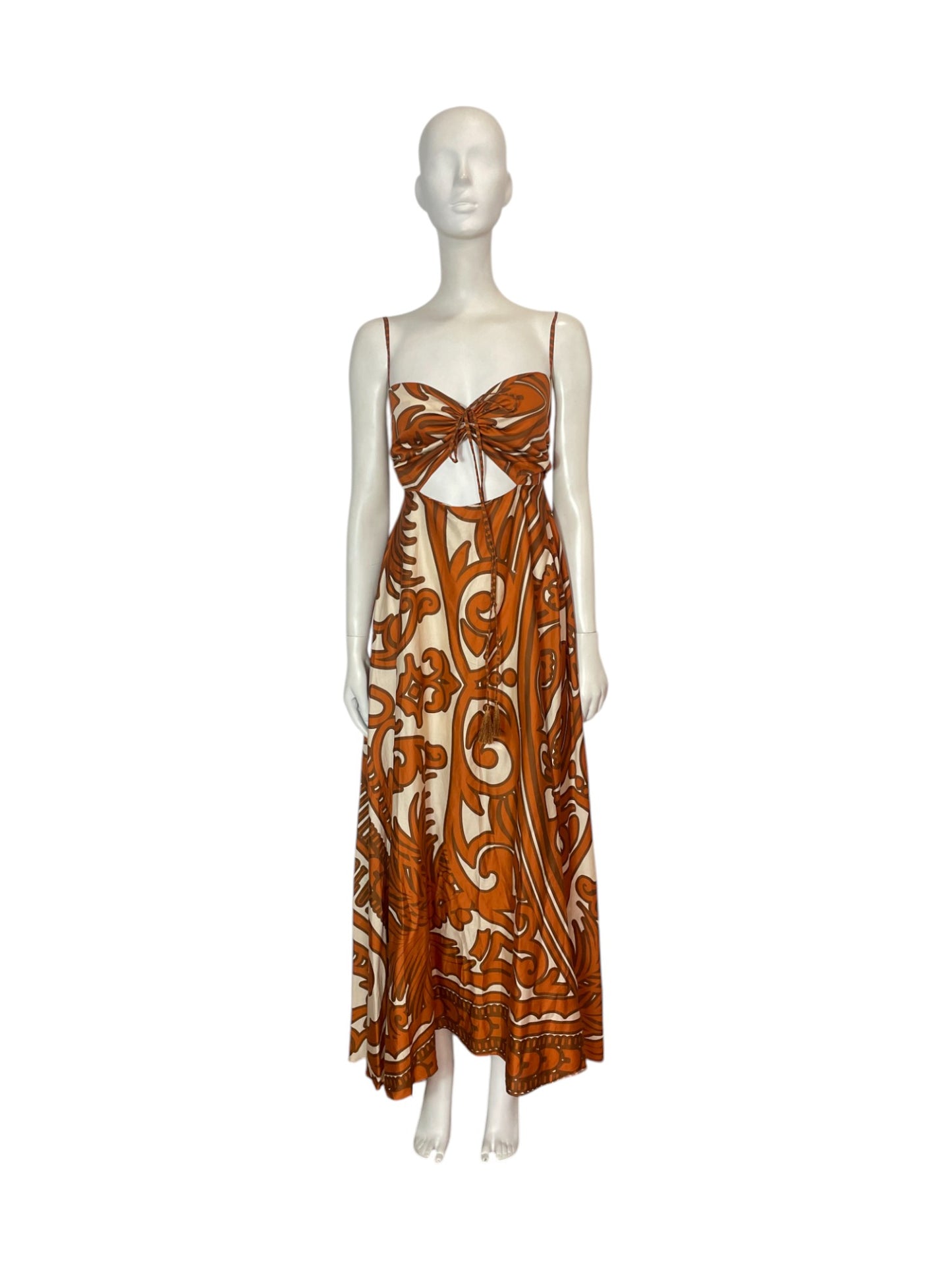 Maxi vestido terracota