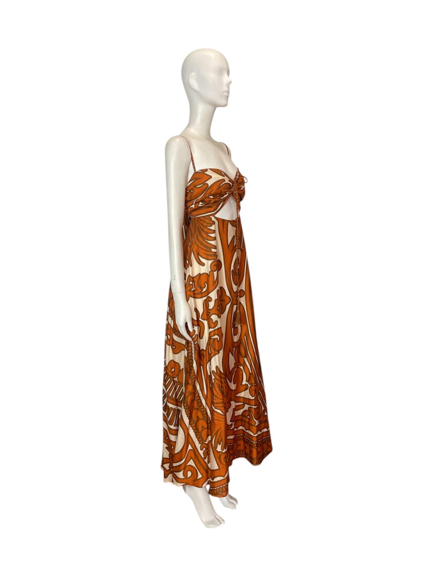 Maxi vestido terracota