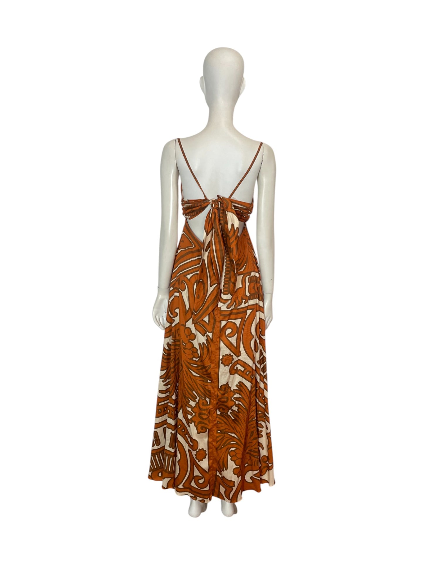 Maxi vestido terracota