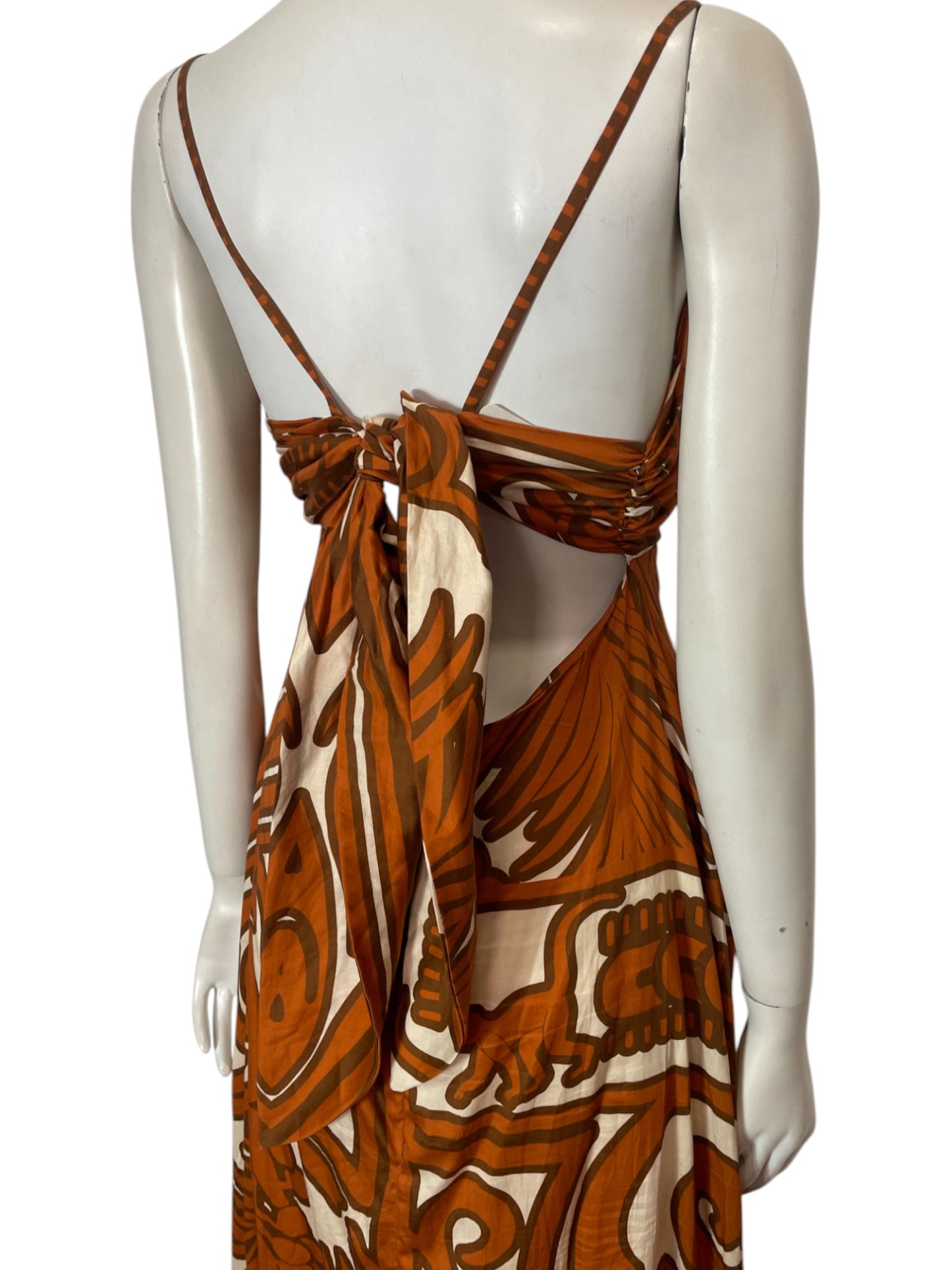 Maxi vestido terracota