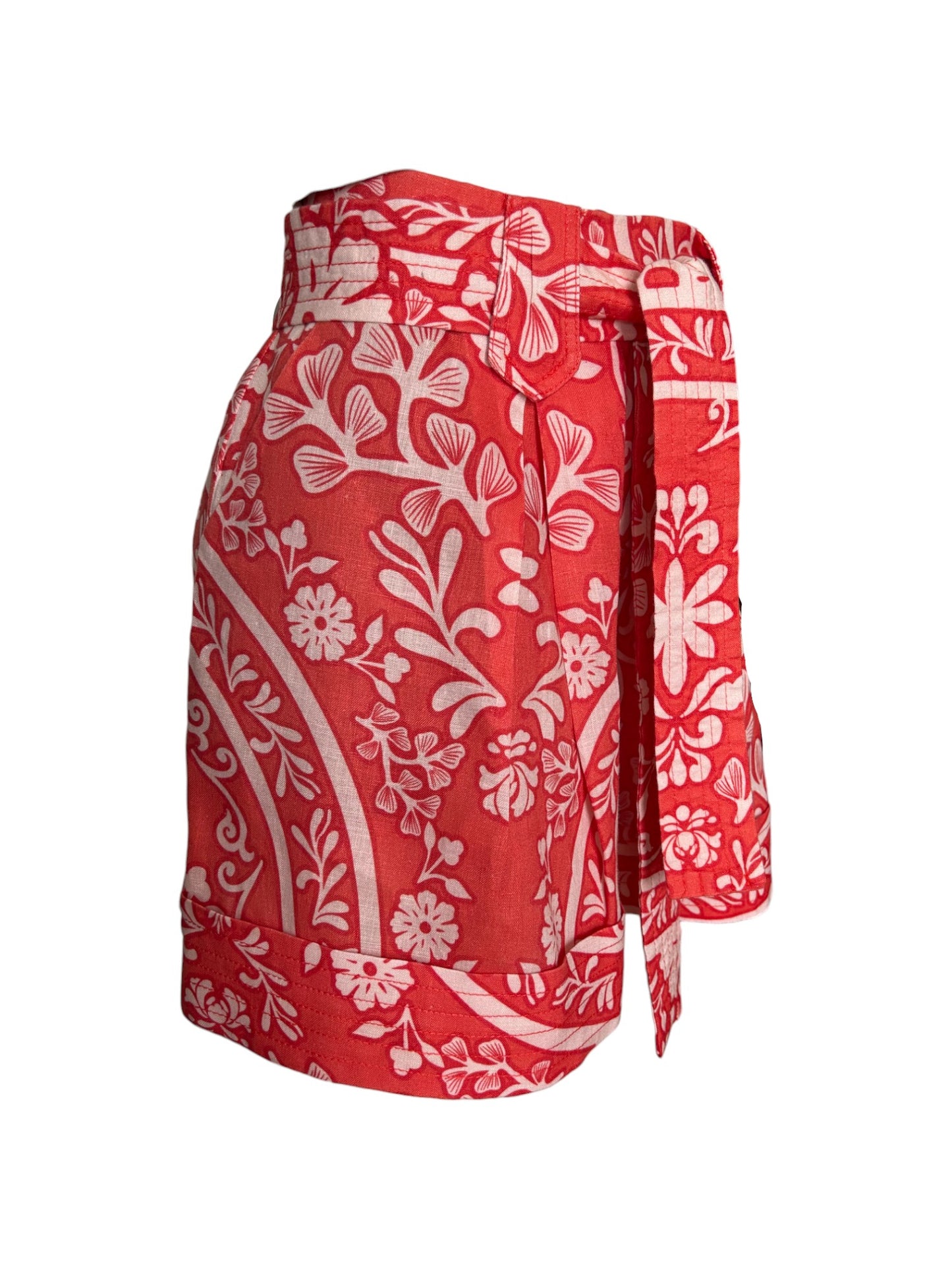 Short en lino con amarre