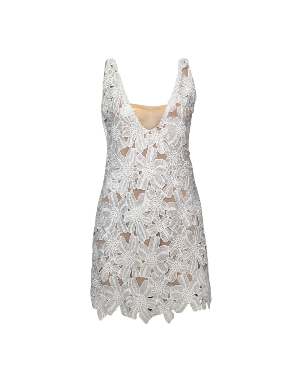 Vestido blanco bordado