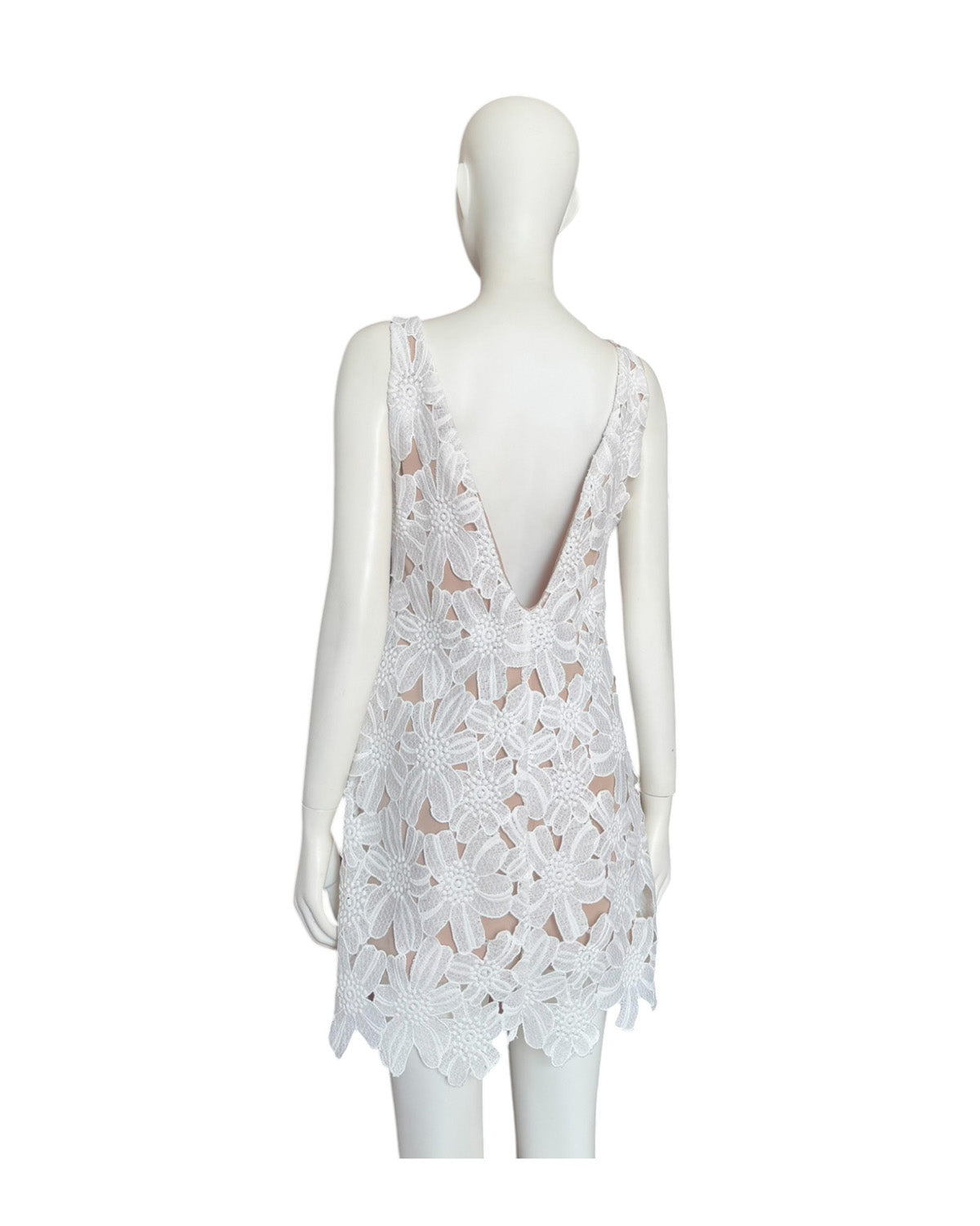 Vestido blanco bordado