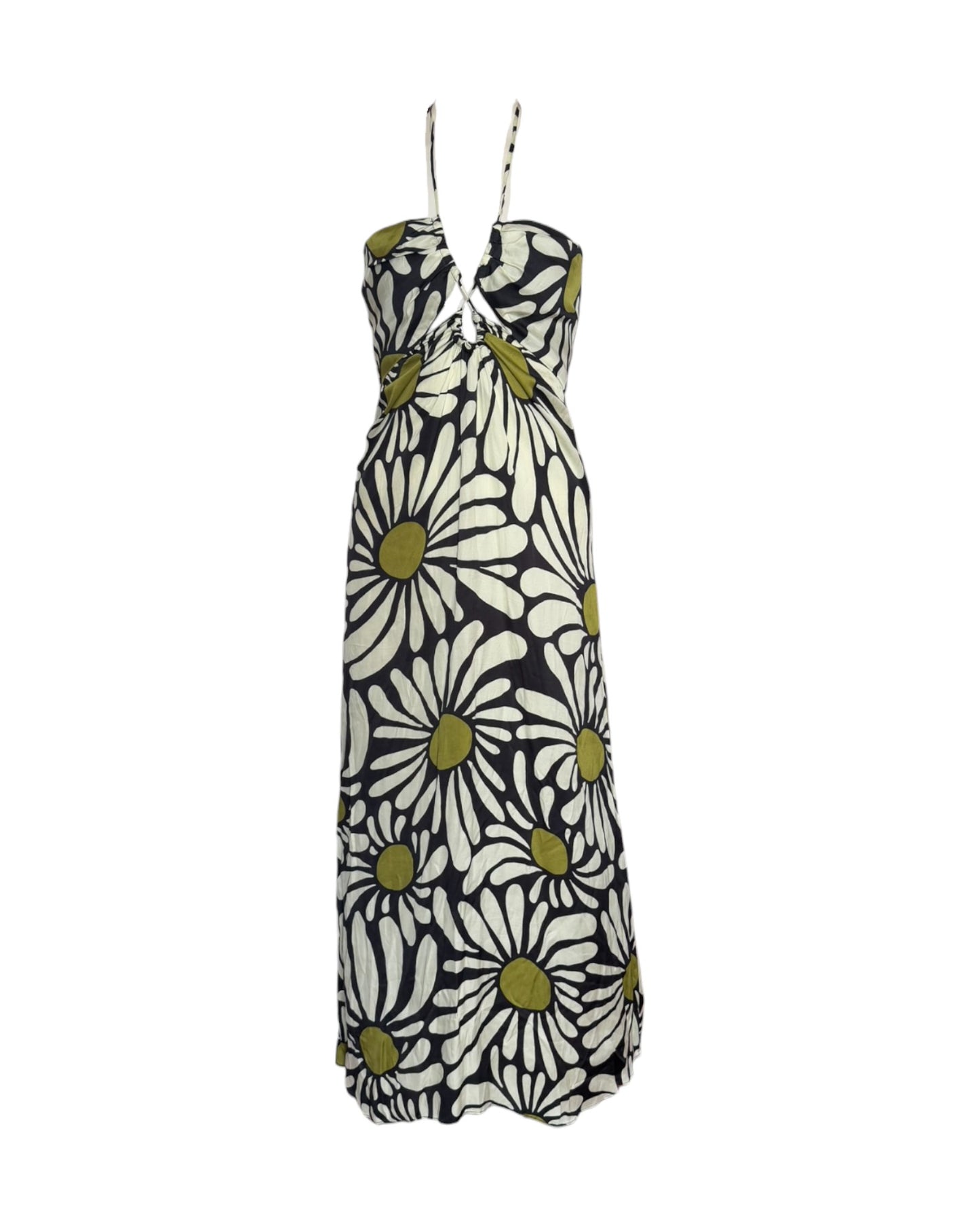 Vestido midi margaritas