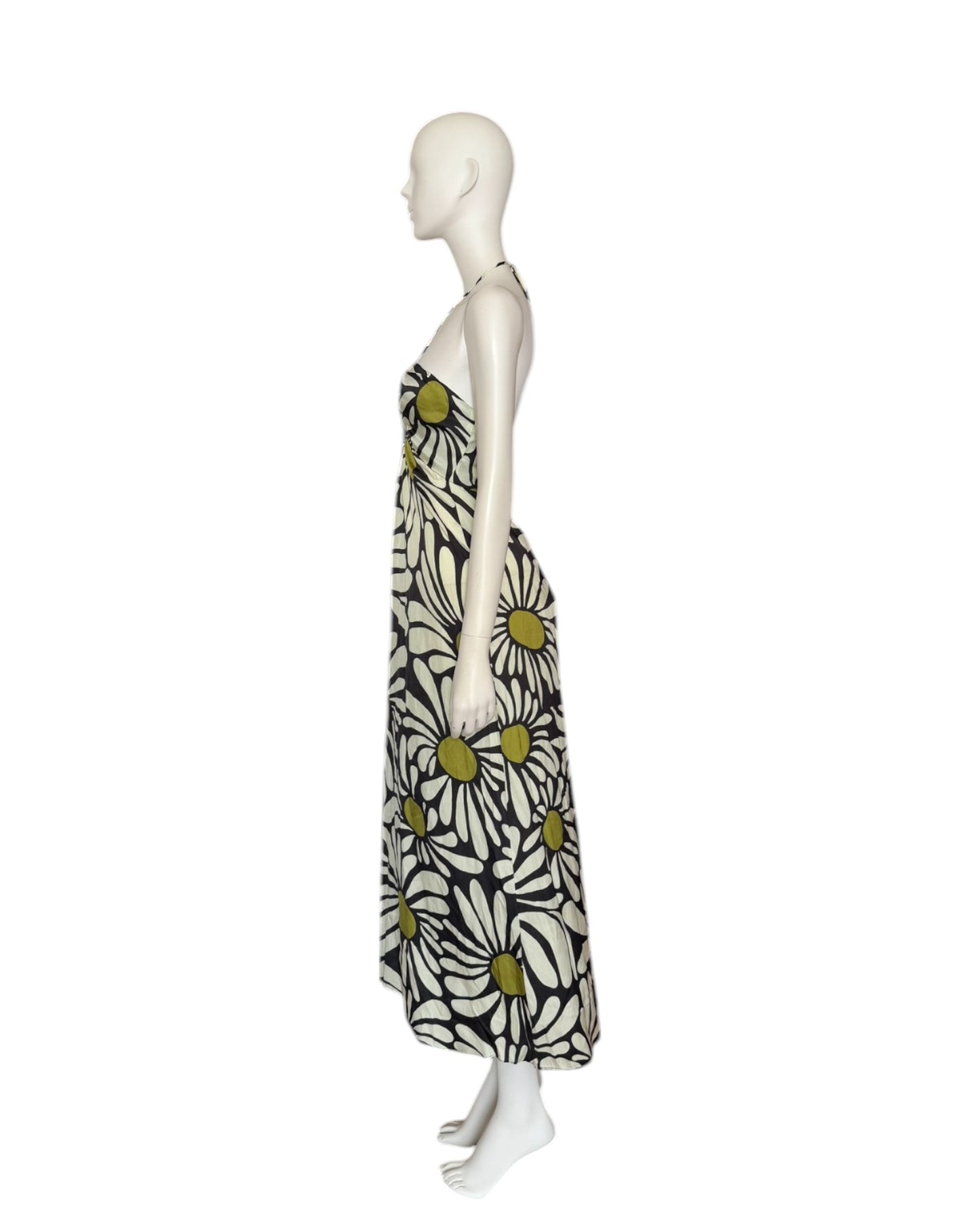 Vestido midi margaritas